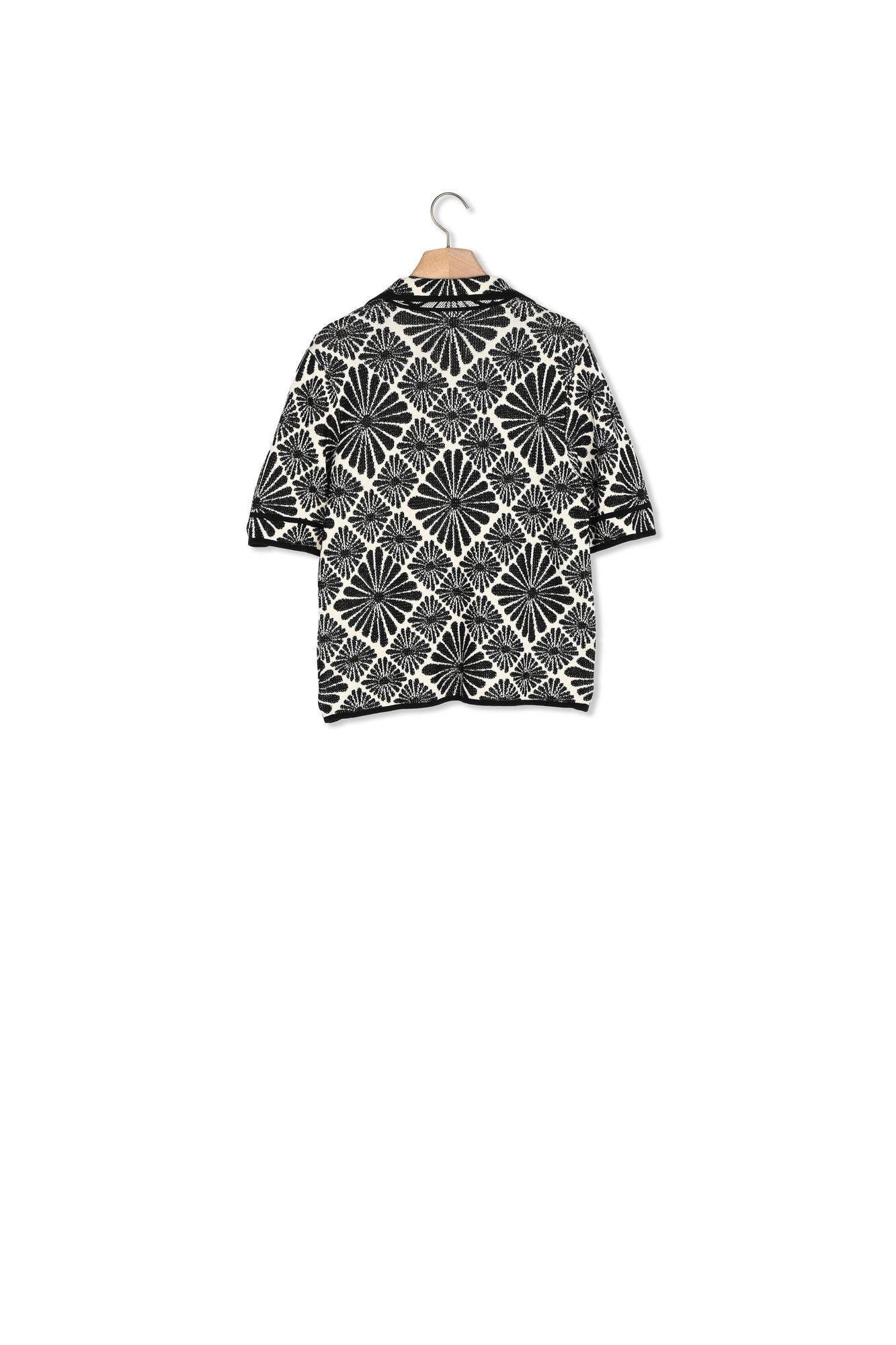 Cardigan jacquard fleurs Sandro seconde main