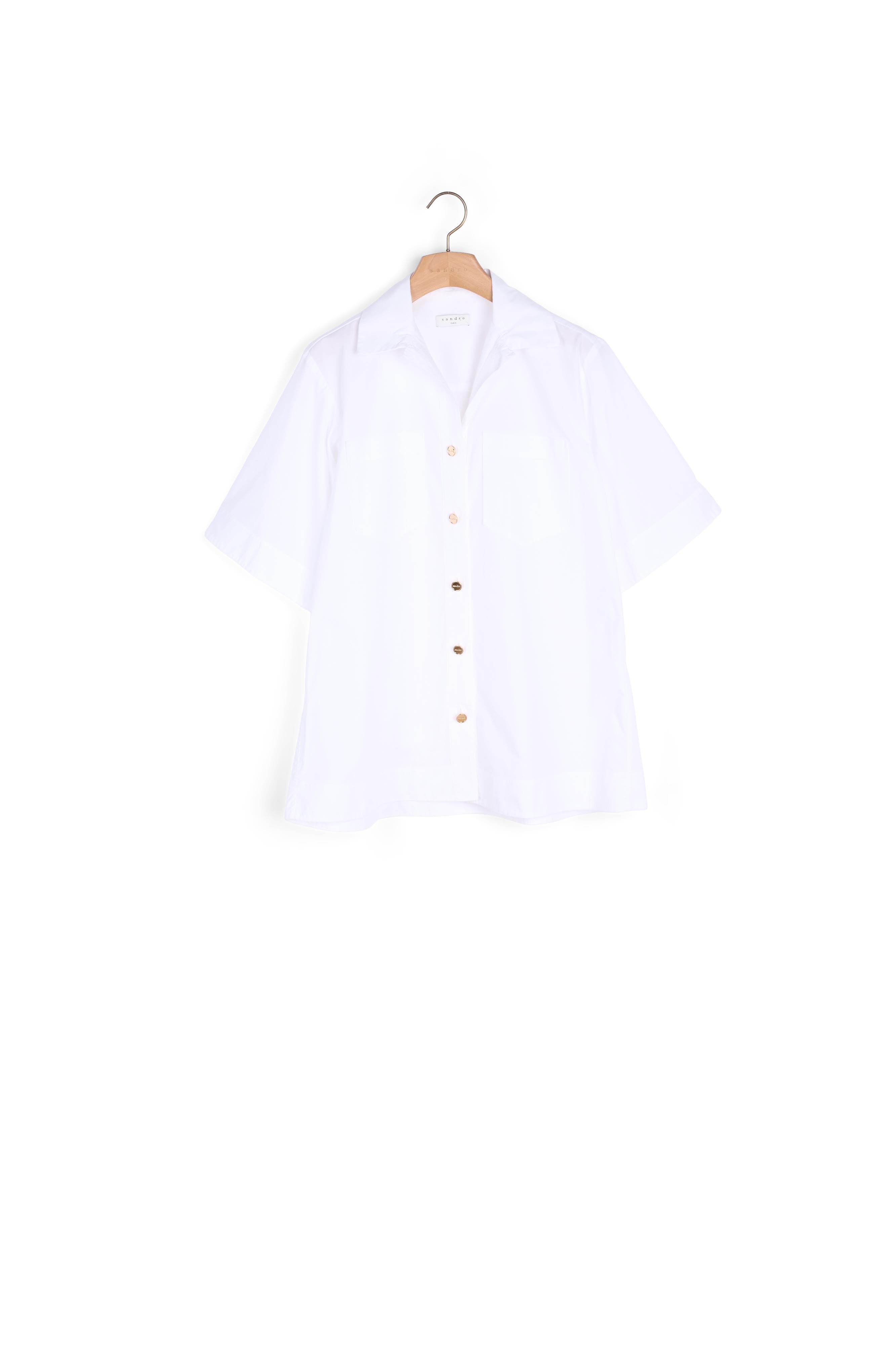Chemise oversize en coton biologique Sandro seconde main