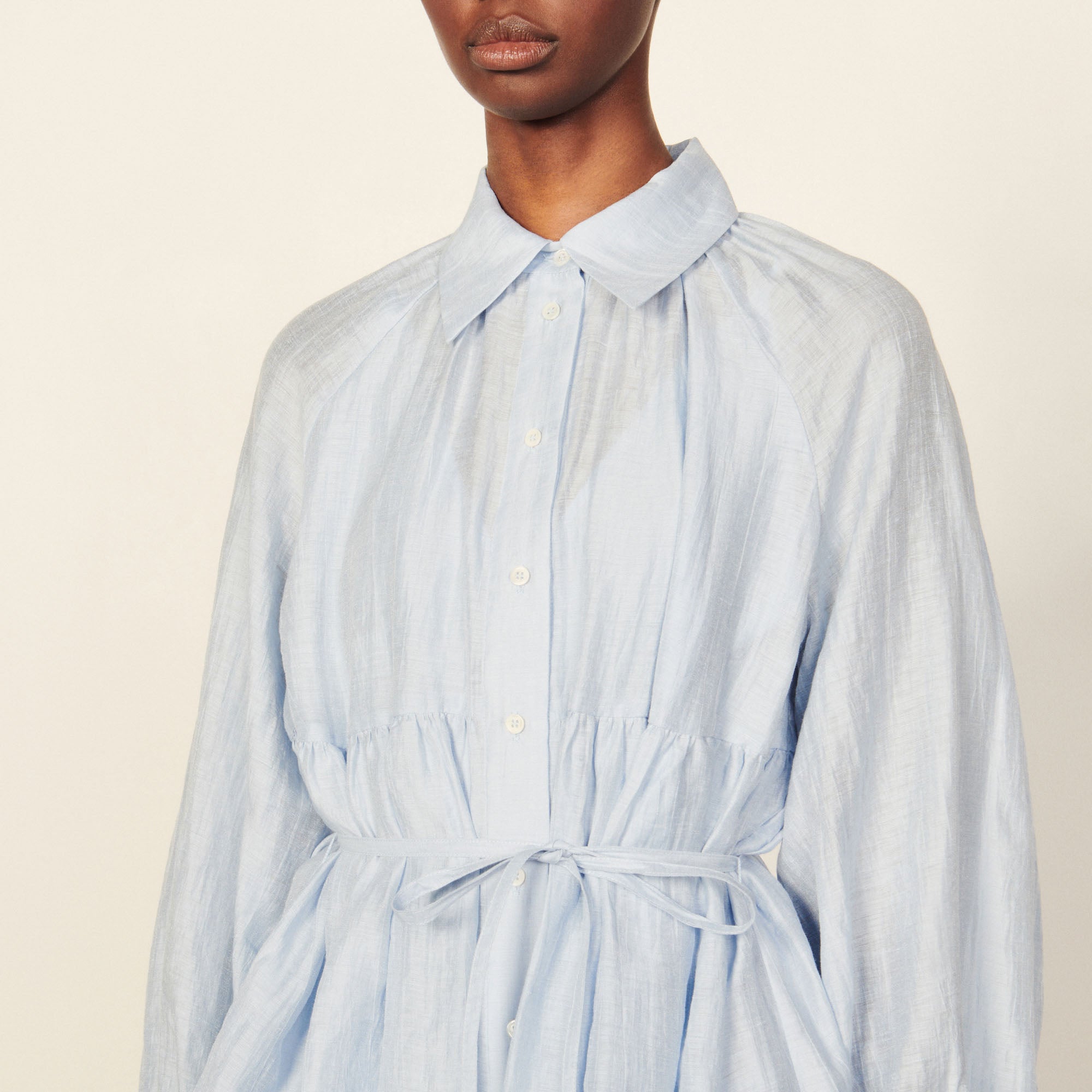 Robe Chemise en lin Sandro seconde main