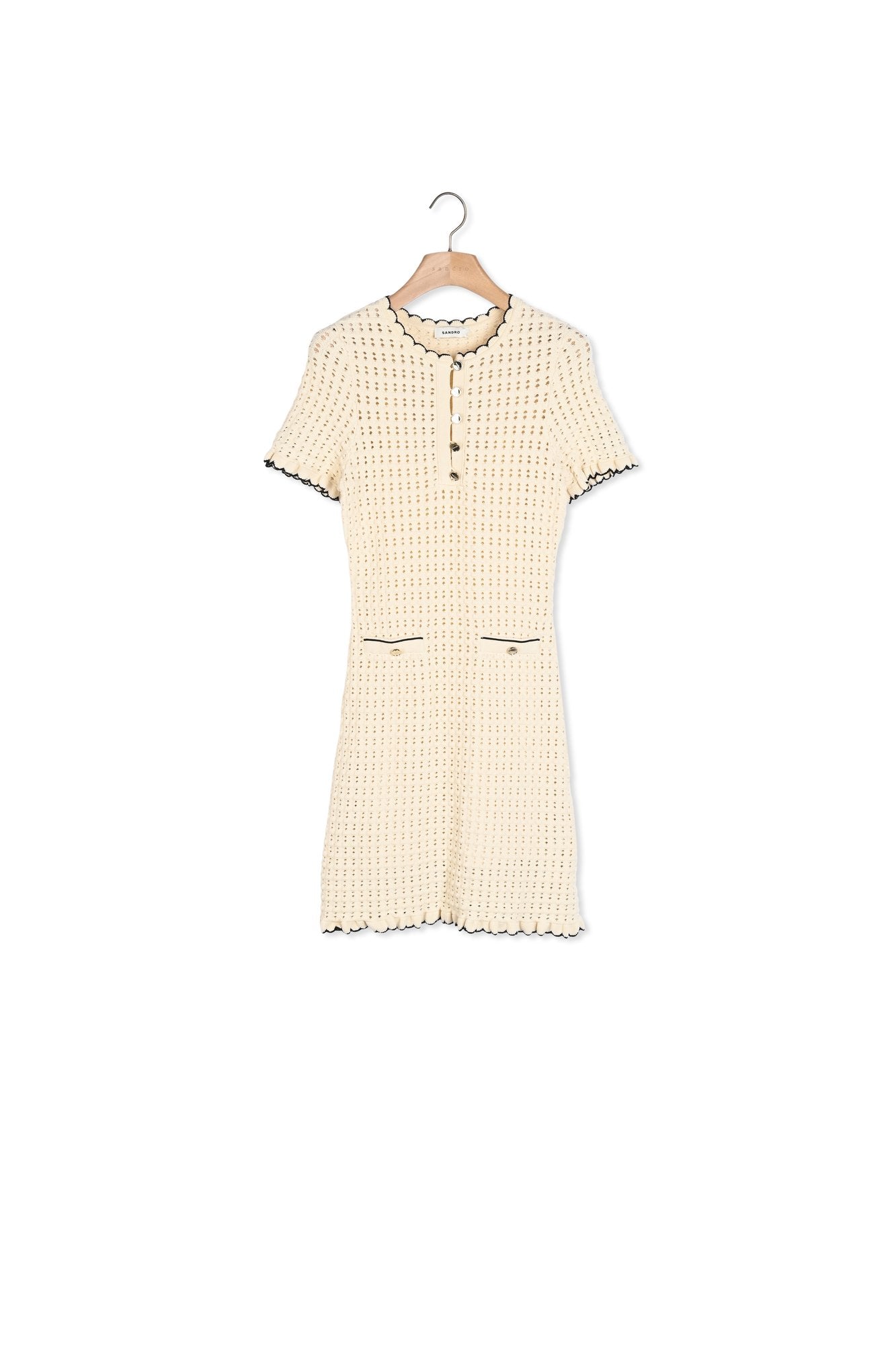 Robe courte en maille Sandro seconde main