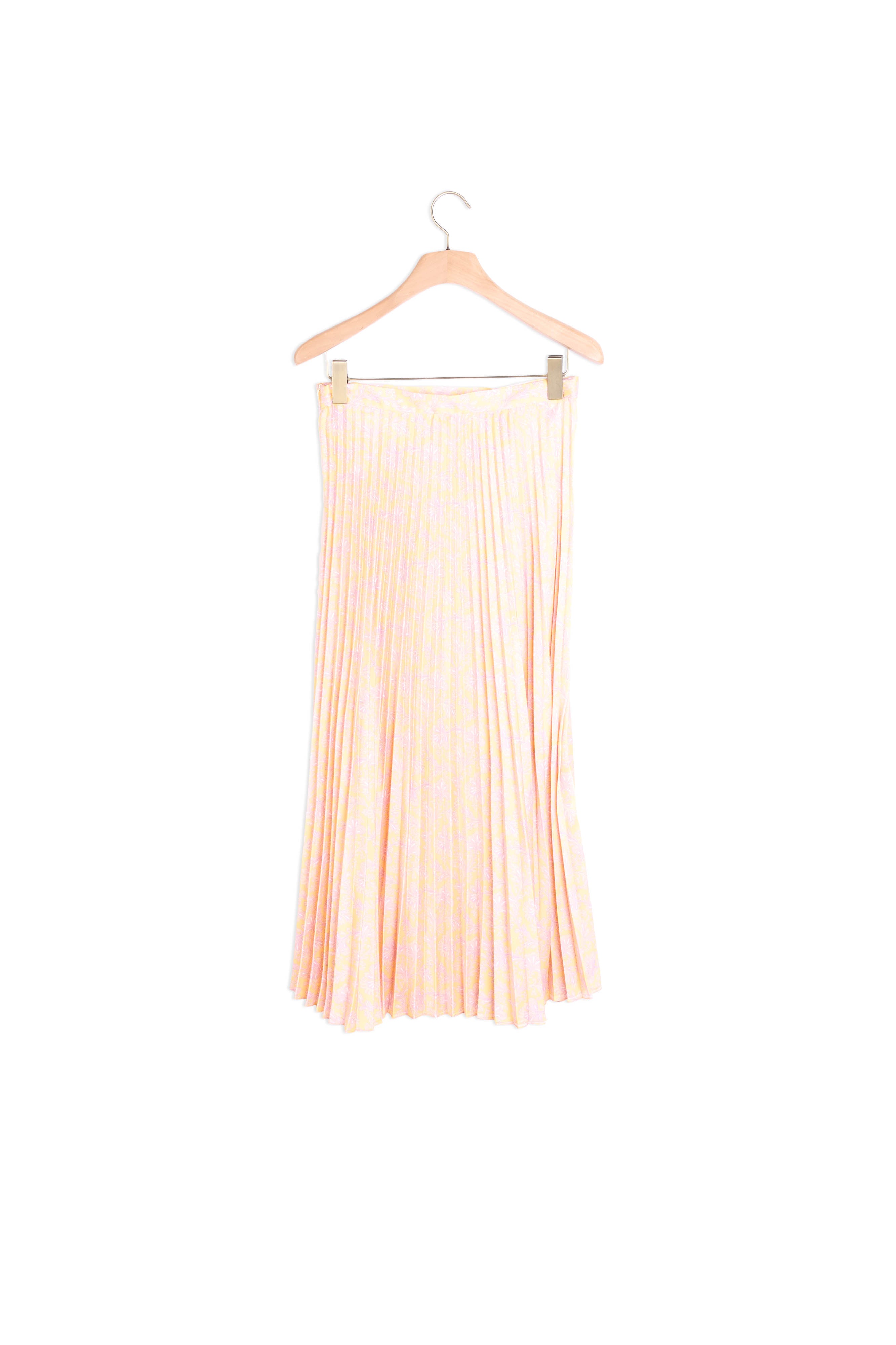 Jupe midi plissée imprimée Sandro seconde main