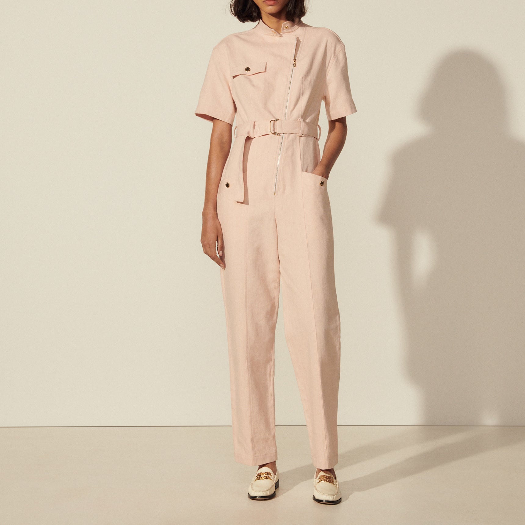 Combinaison pantalon en toile sergé Sandro seconde main