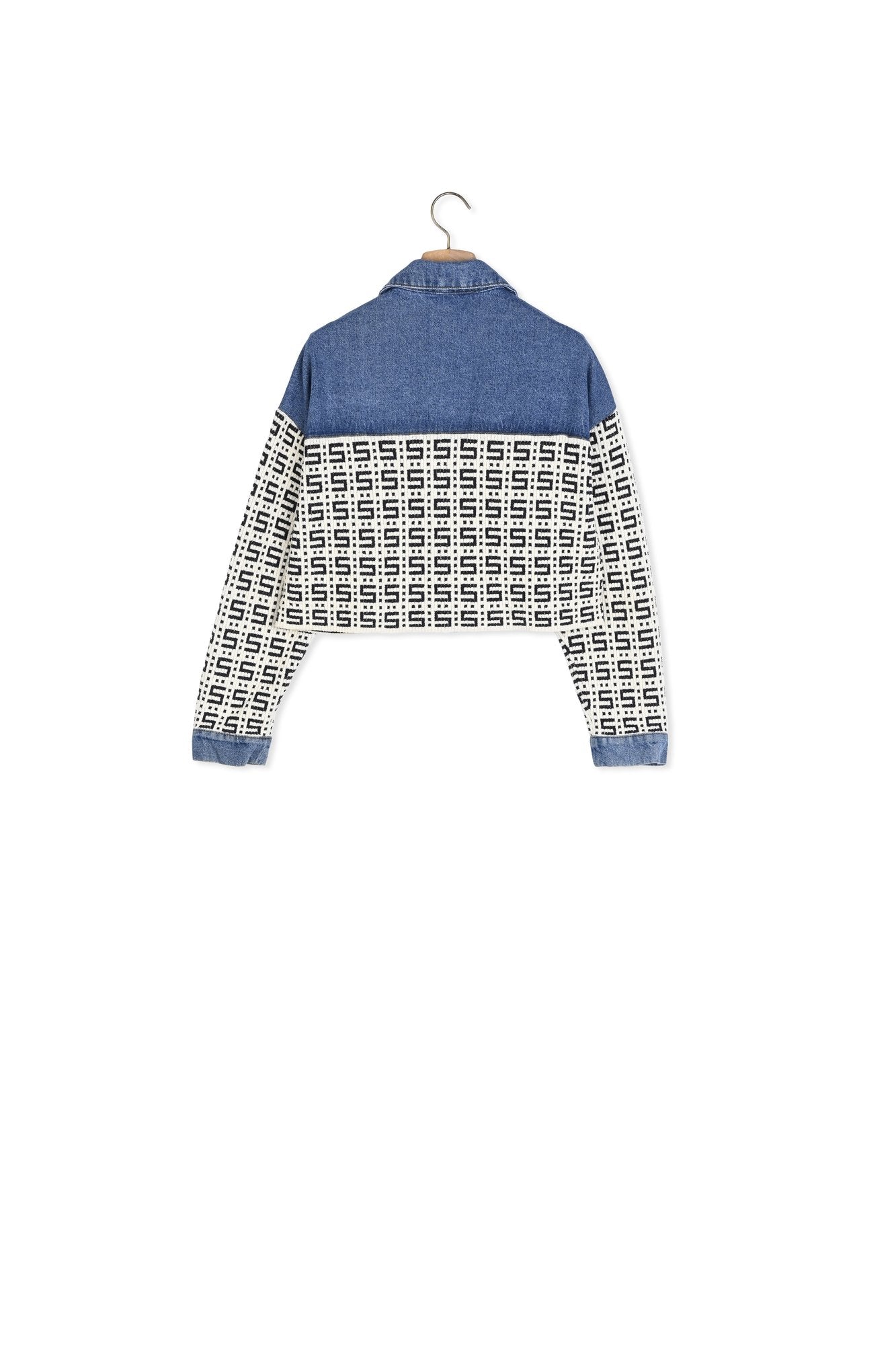Cardicoat court en denim Sandro seconde main