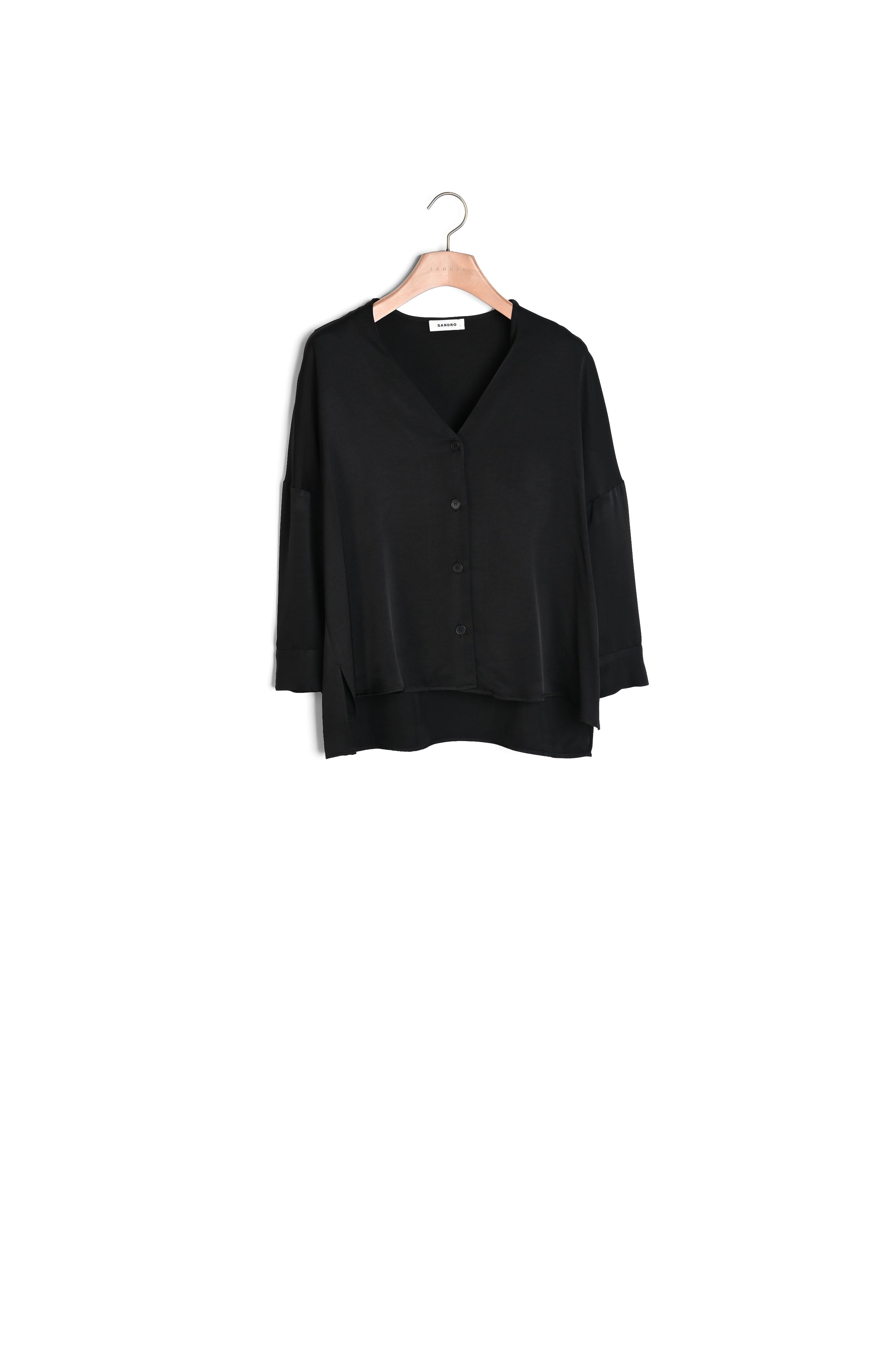 Chemise Noire Sandro seconde main