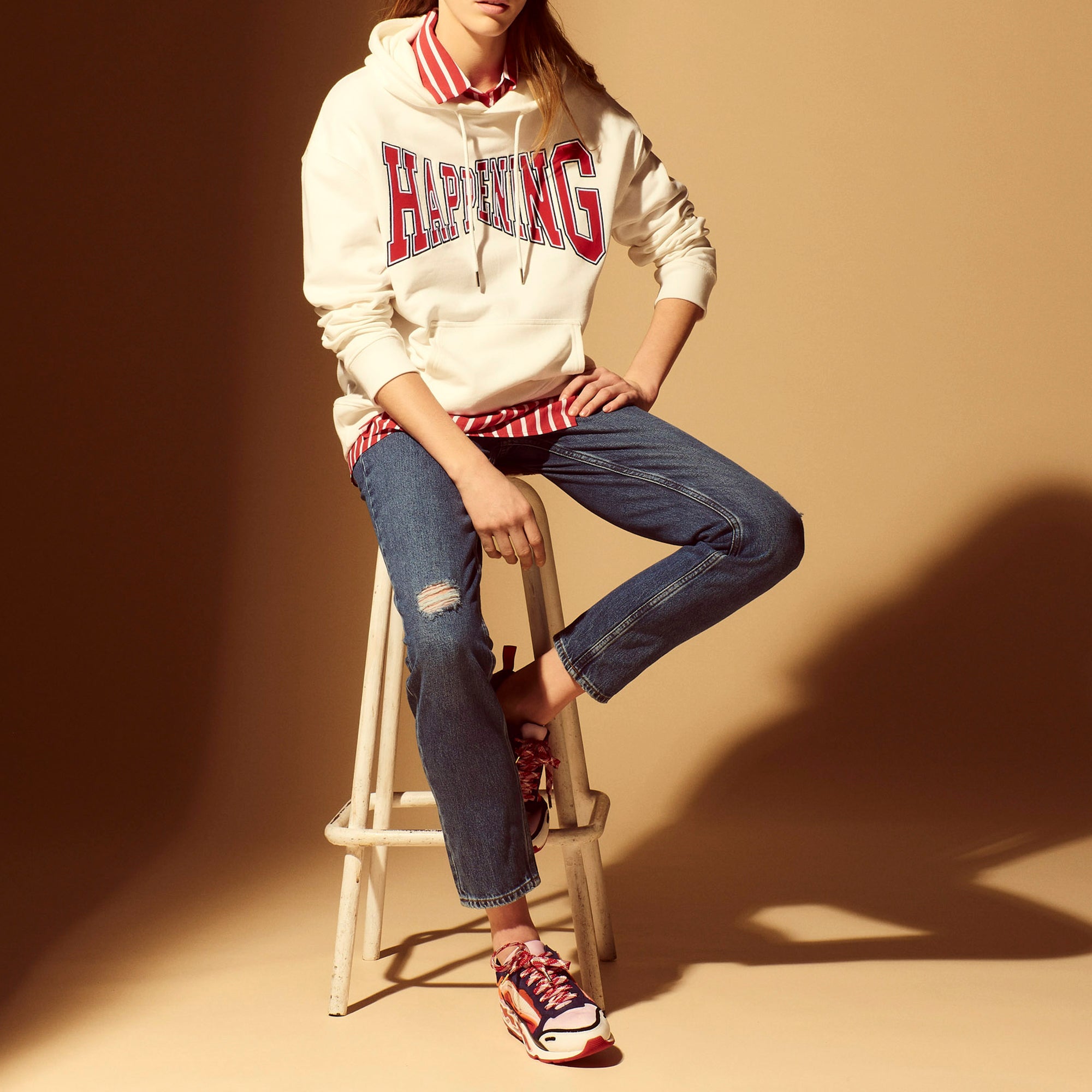 Sweat à capuche Happening Sandro seconde main