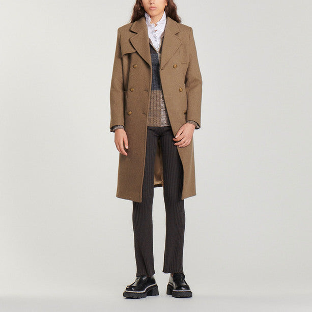 Pantalon en Maille côtelée Sandro seconde main