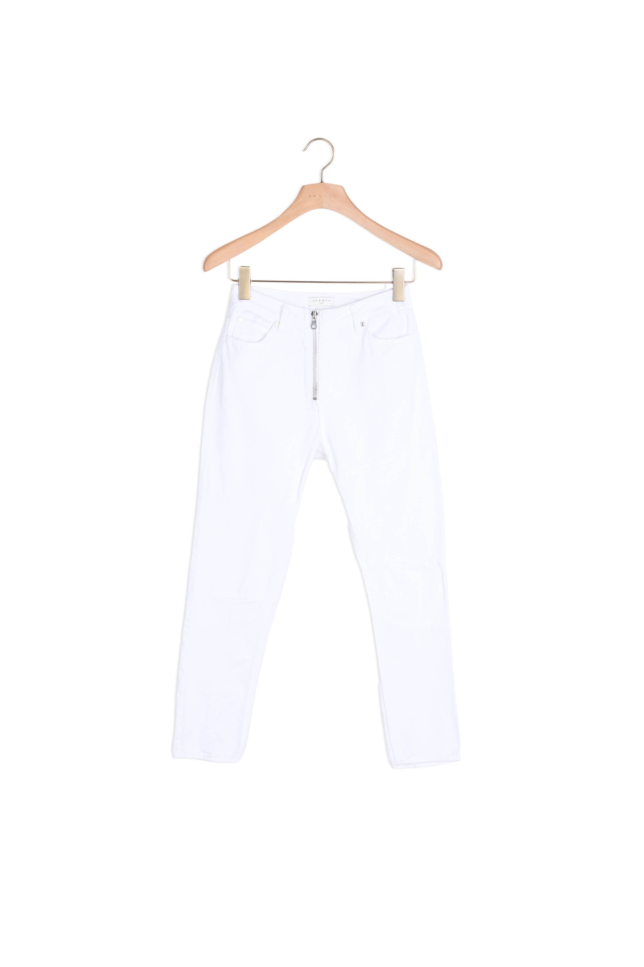 Jean blanc taille haute Sandro seconde main