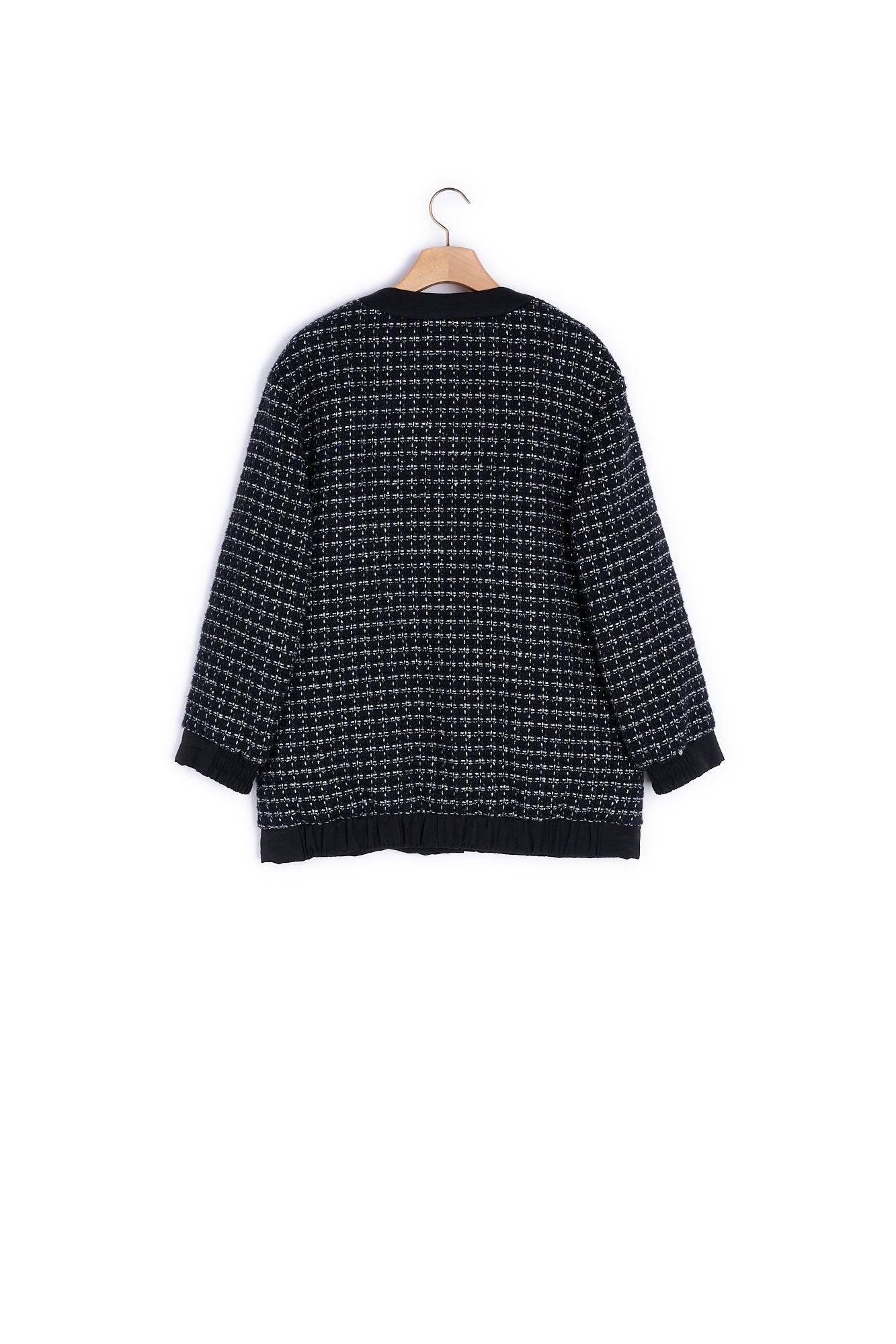 Blouson over size en tweed matelassé Sandro seconde main