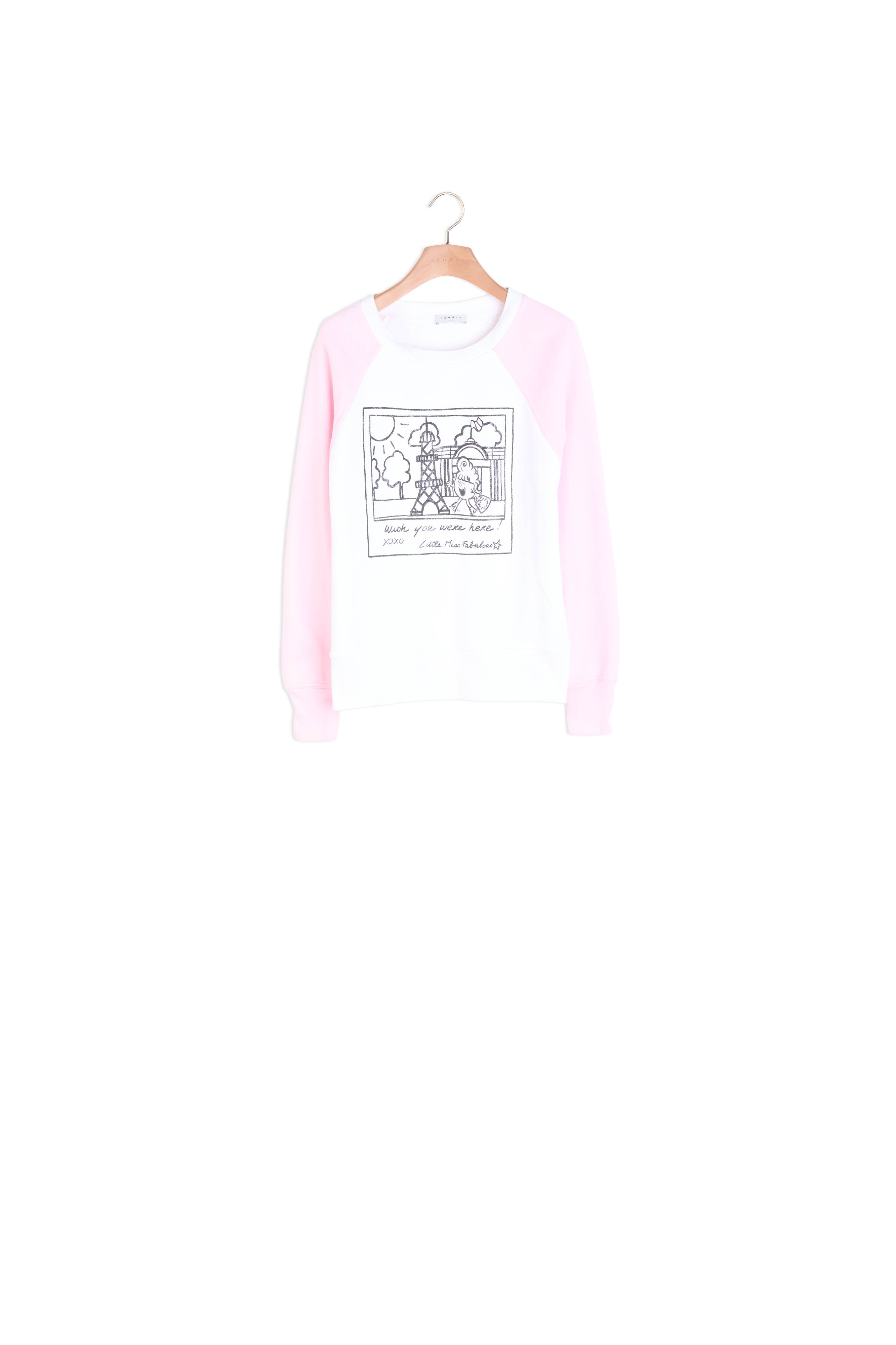 Sweatshirt blanc Sandro seconde main