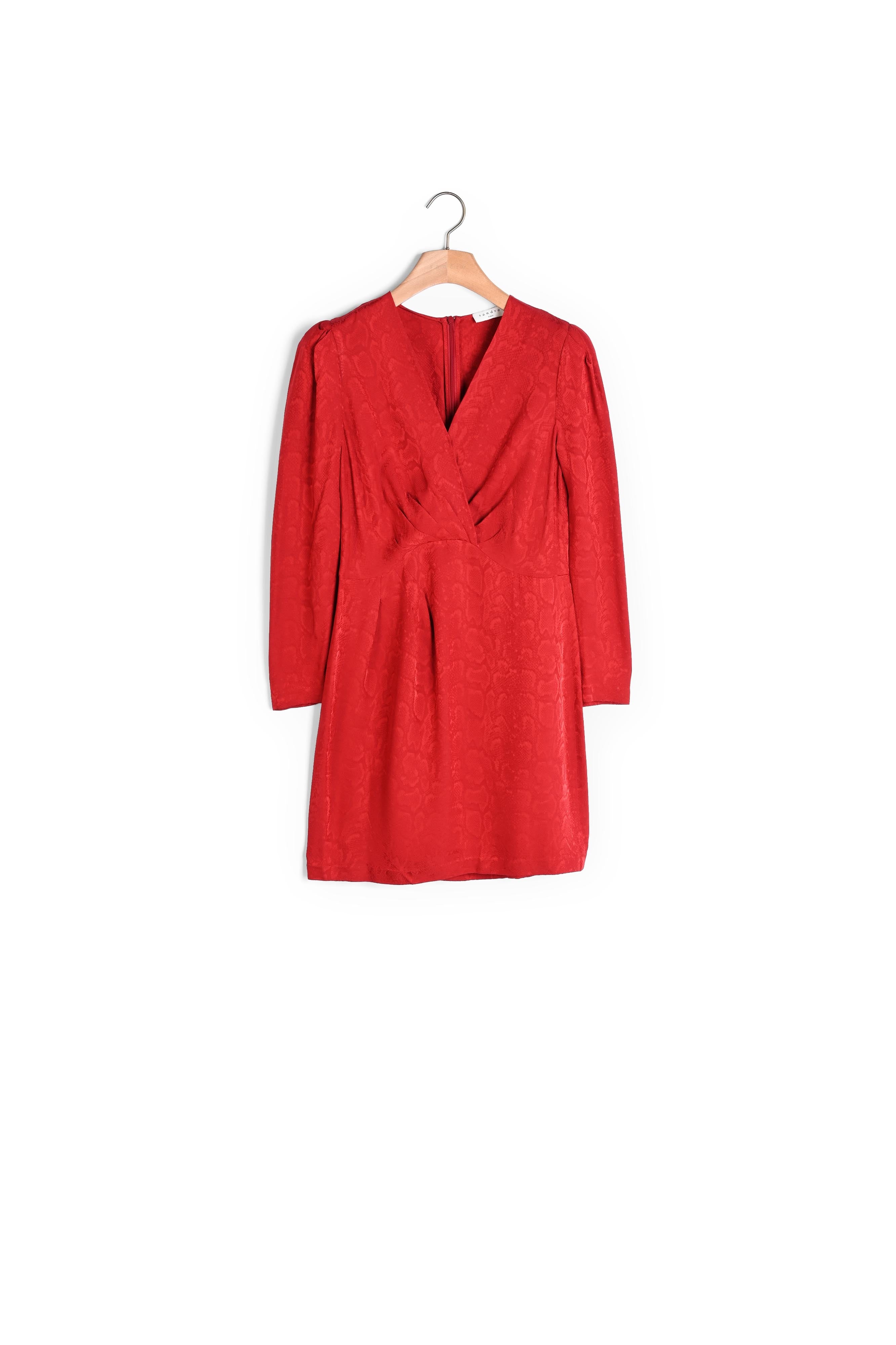 Robe courte en jacquard effet python Sandro seconde main