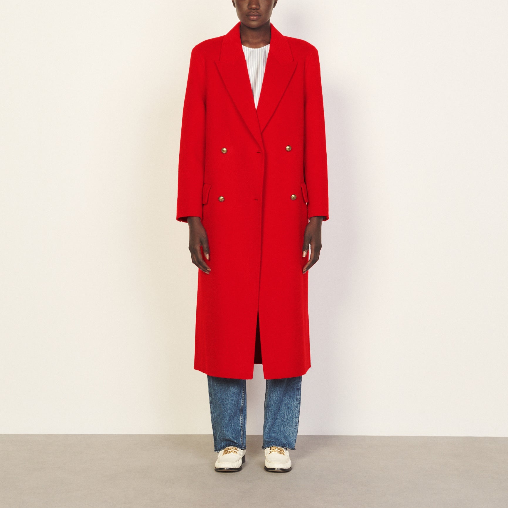 Outerwear Rouge Sandro seconde main