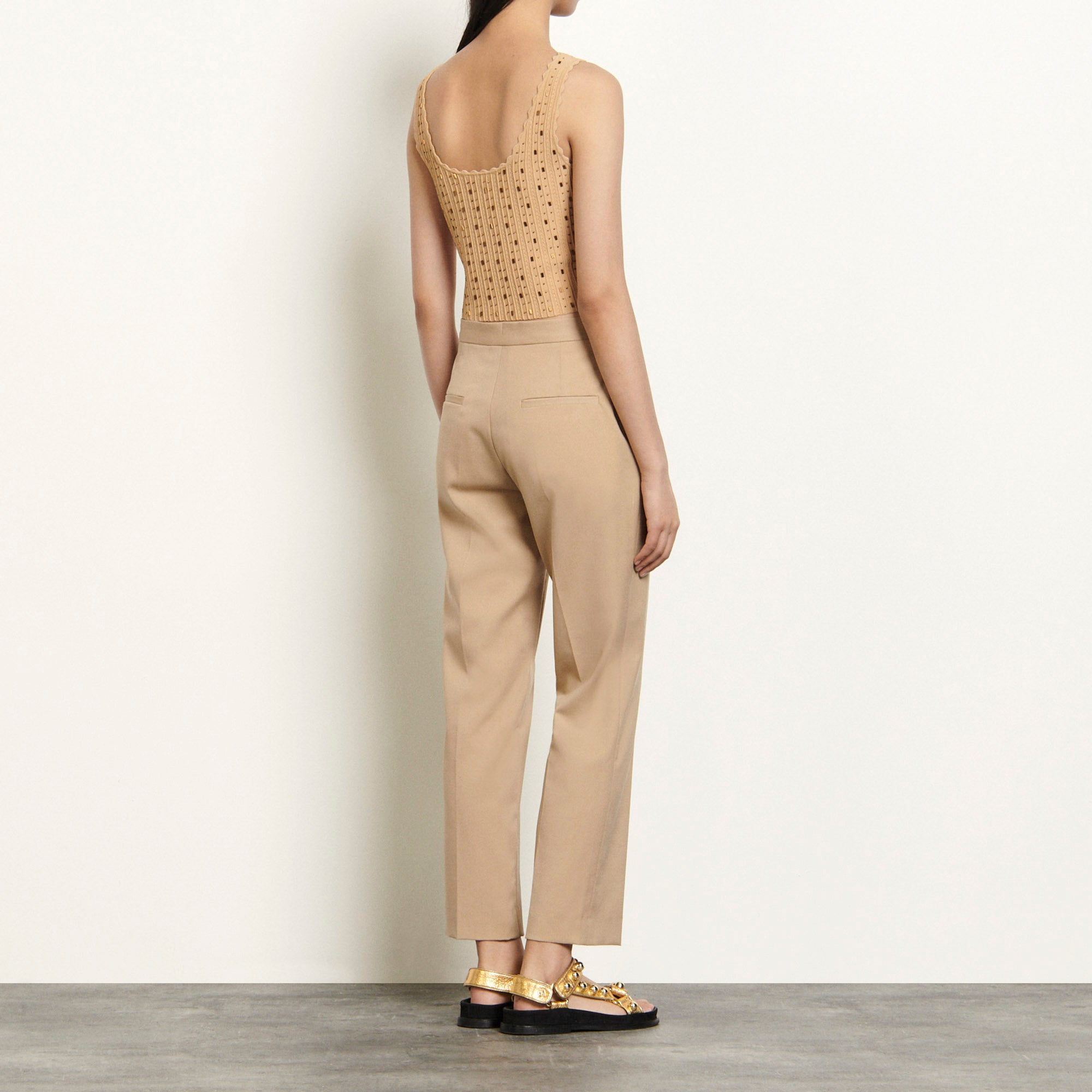 Brassière en Maille à perles bijoux Sandro seconde main