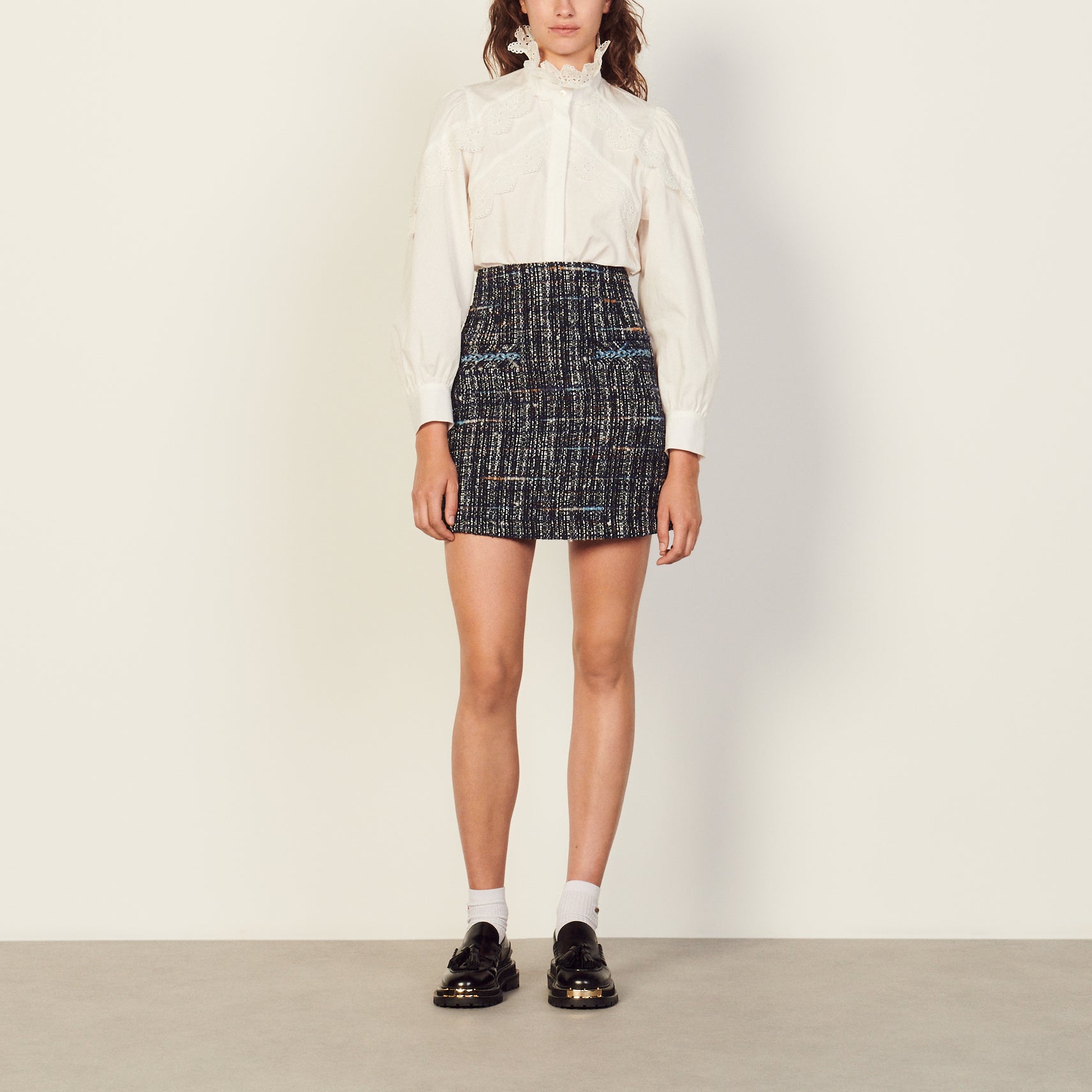 Chemise Ecru Sandro seconde main