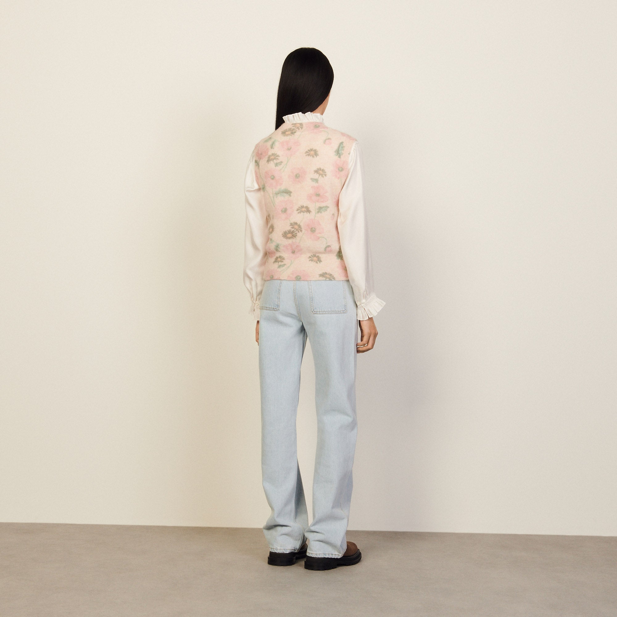 Pull Ecru Sandro seconde main