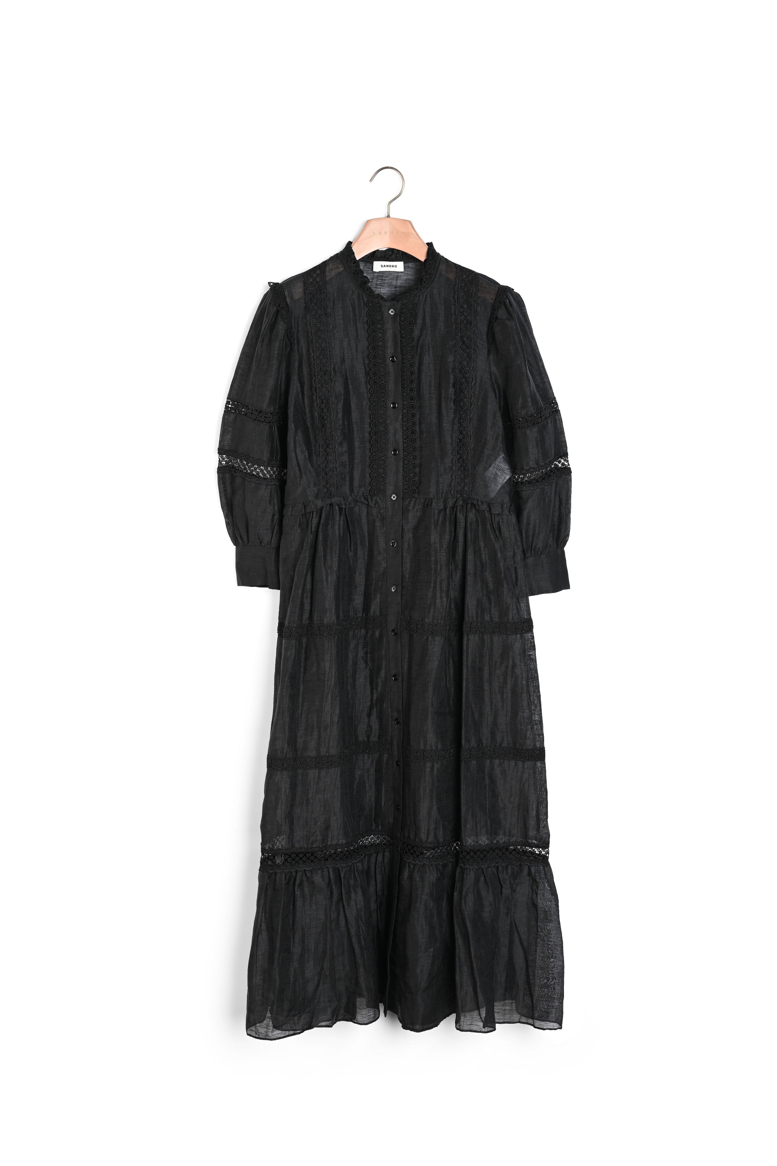 Robe longue dentelle Sandro seconde main