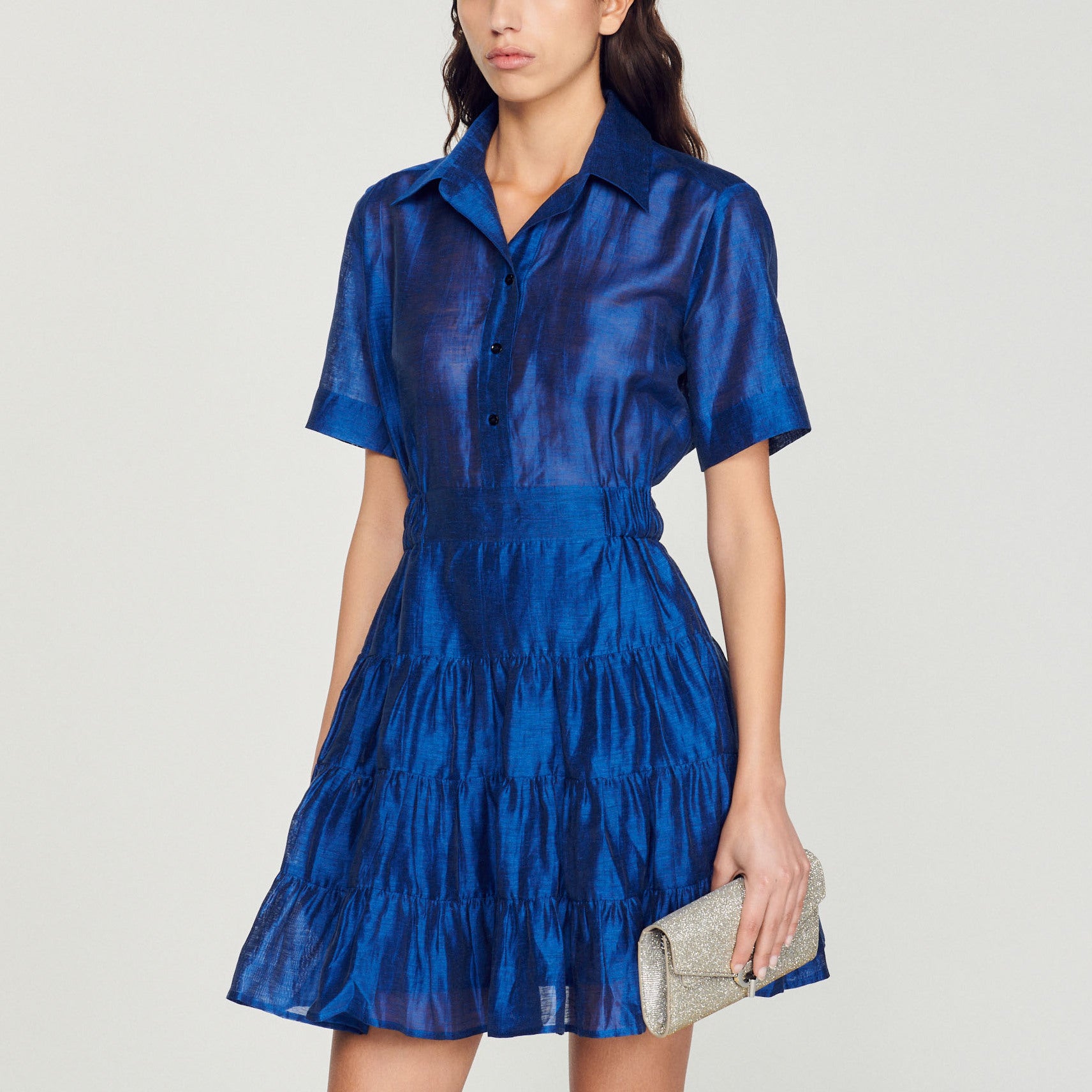 Robe courte volantée Sandro seconde main