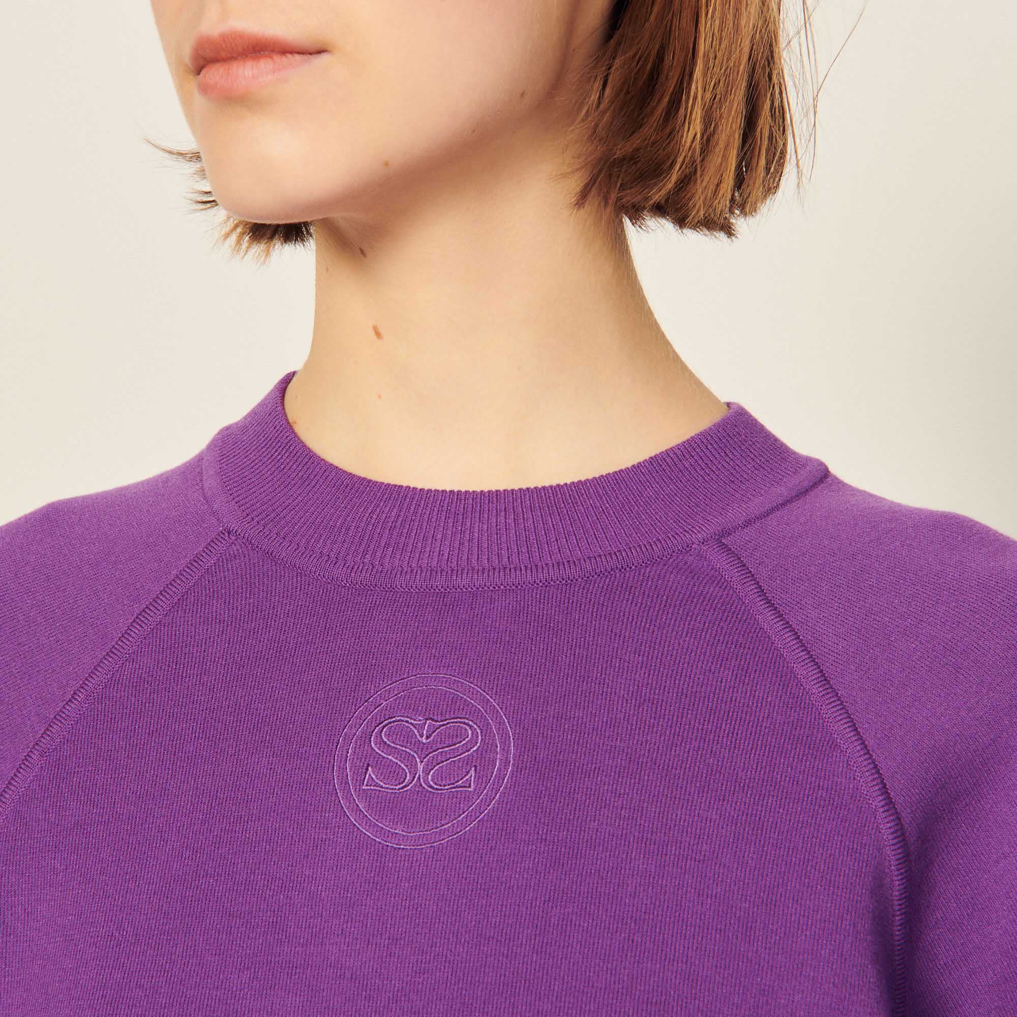 Sweat en Maille brodé Sandro seconde main