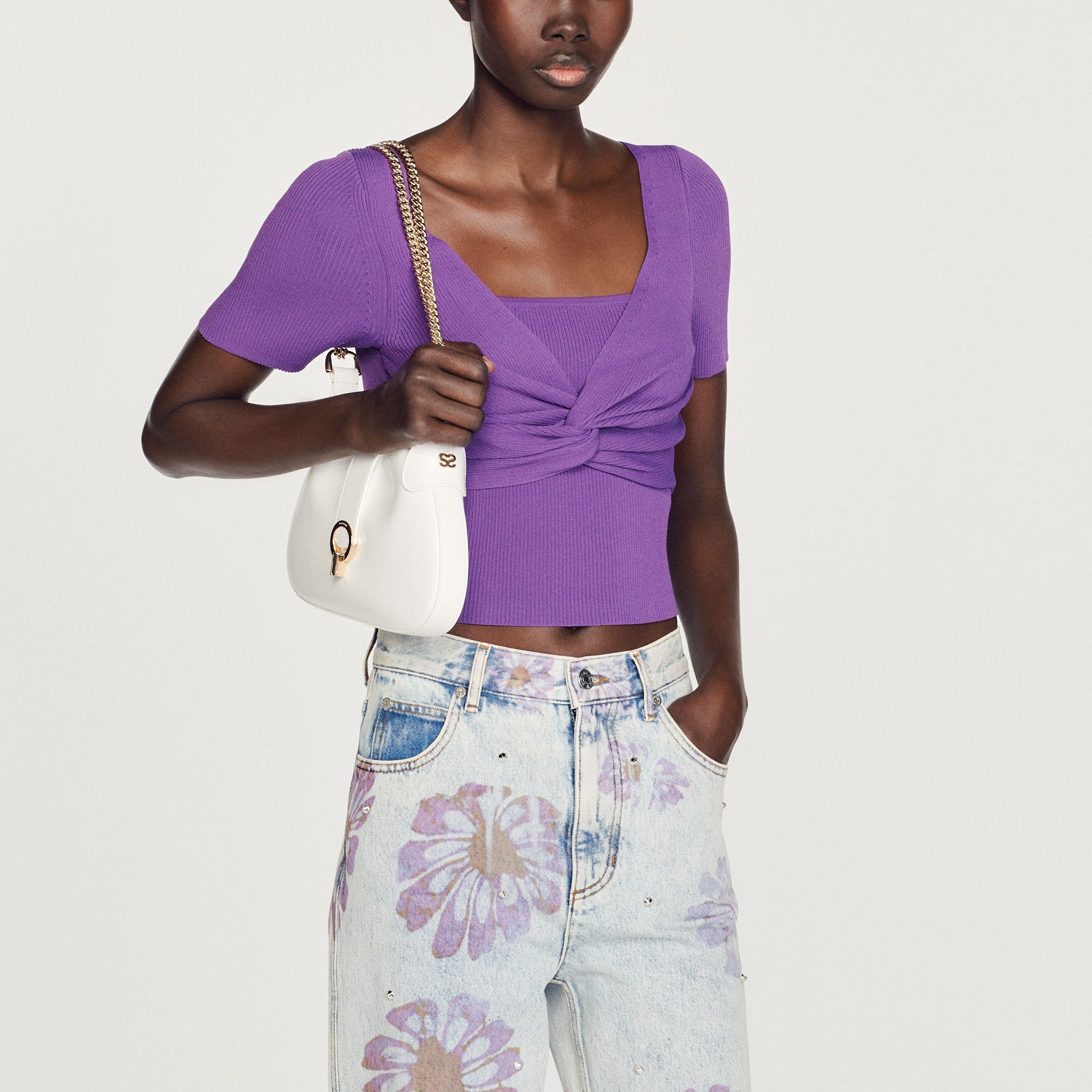 Pull court noué Sandro seconde main