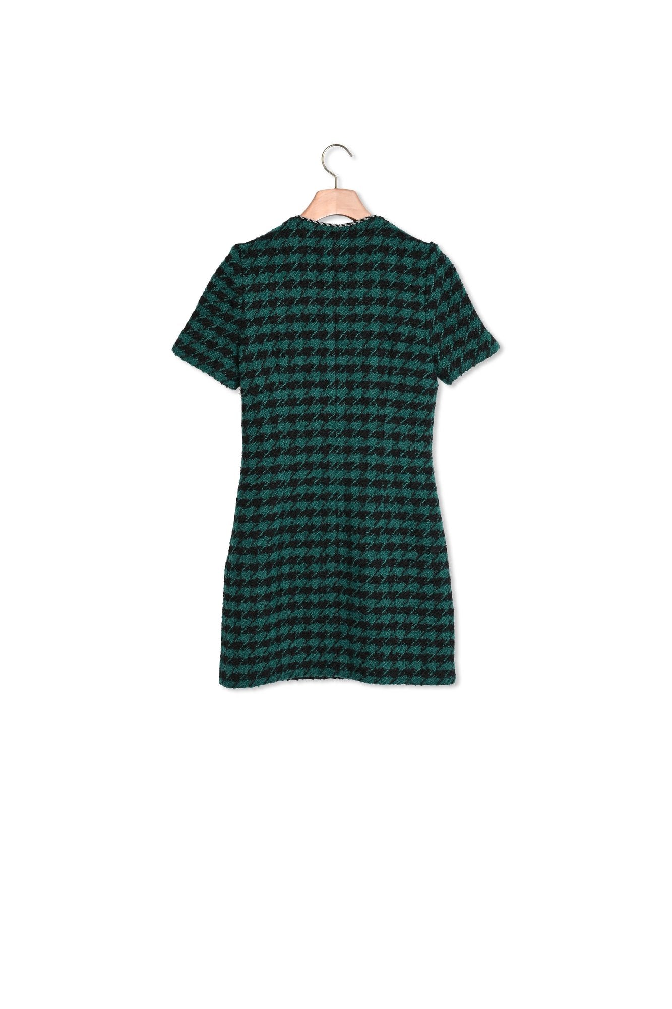 Robe courte en tweed et galon fantaisie Sandro seconde main