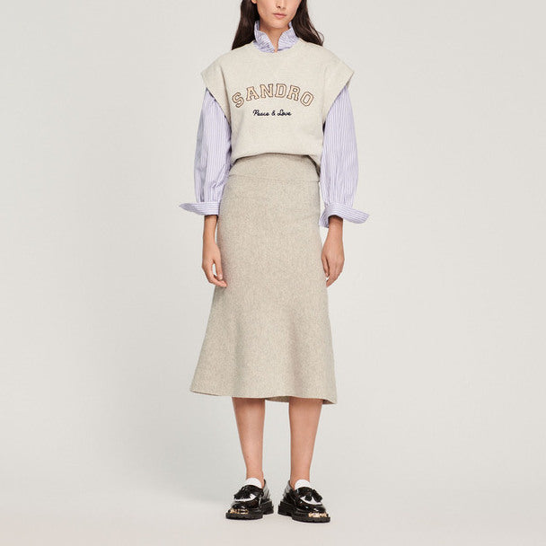 Jupe longue évasée Sandro seconde main