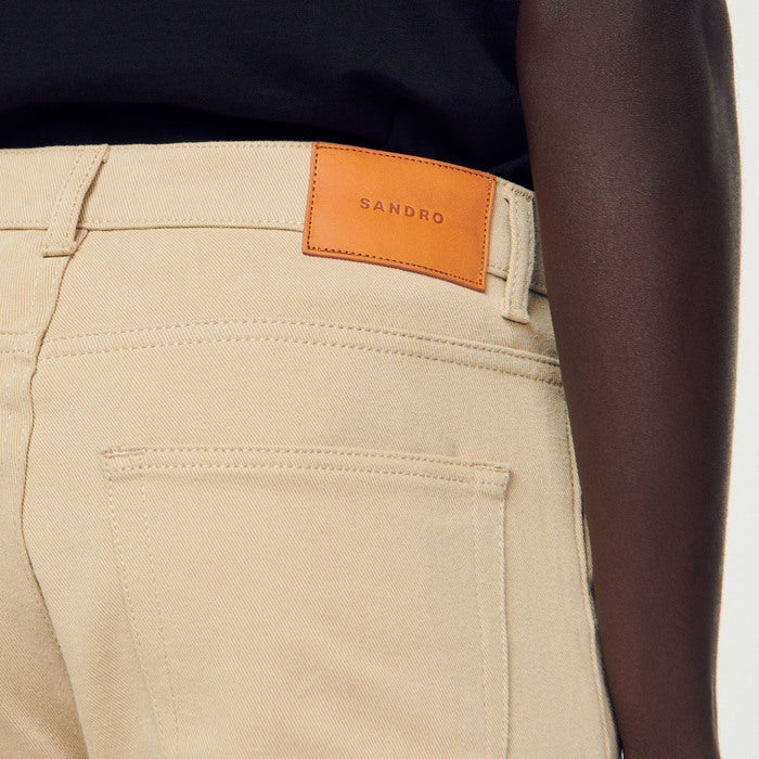 Jean droit en coton Sandro seconde main