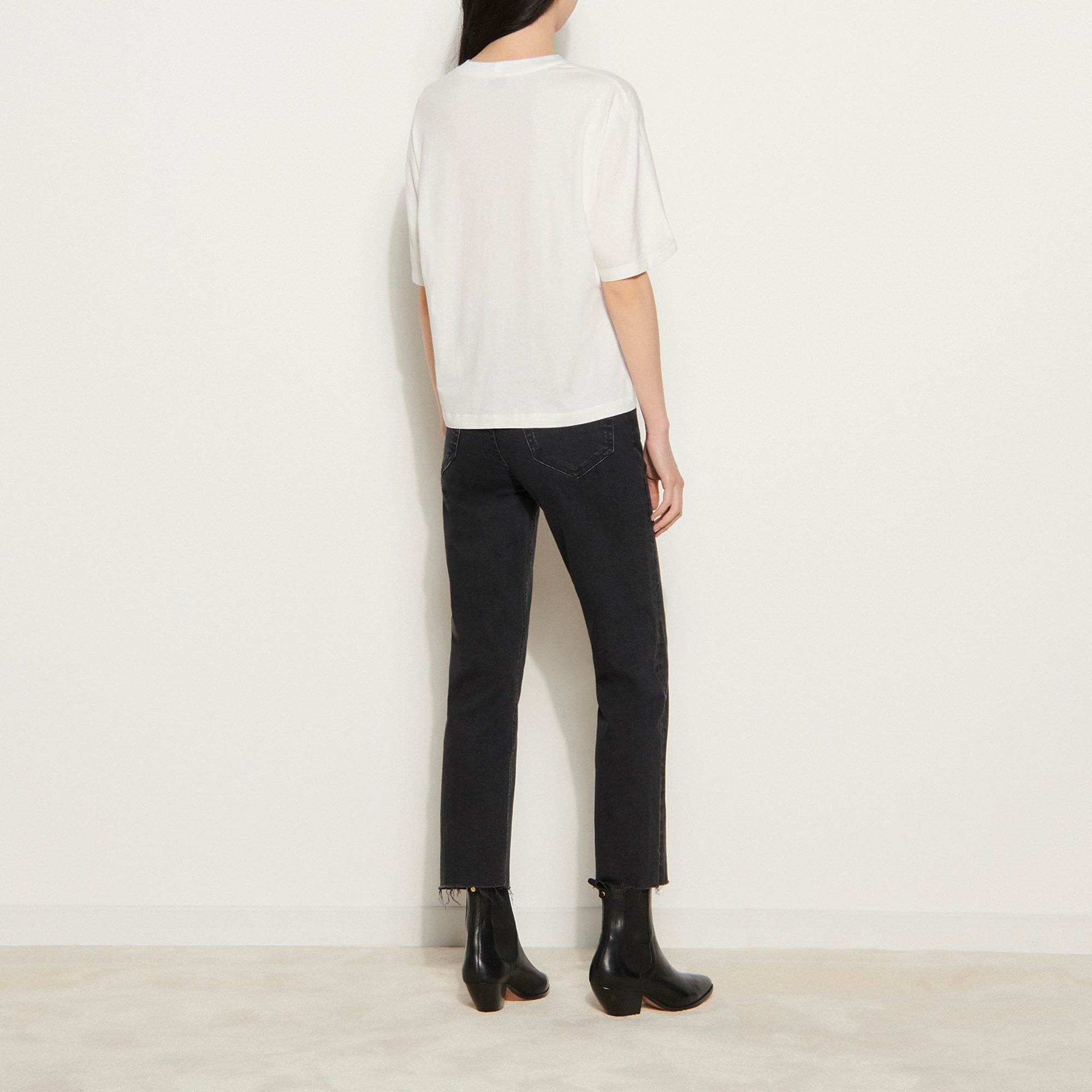 T-shirt à message printé contrasté Sandro seconde main