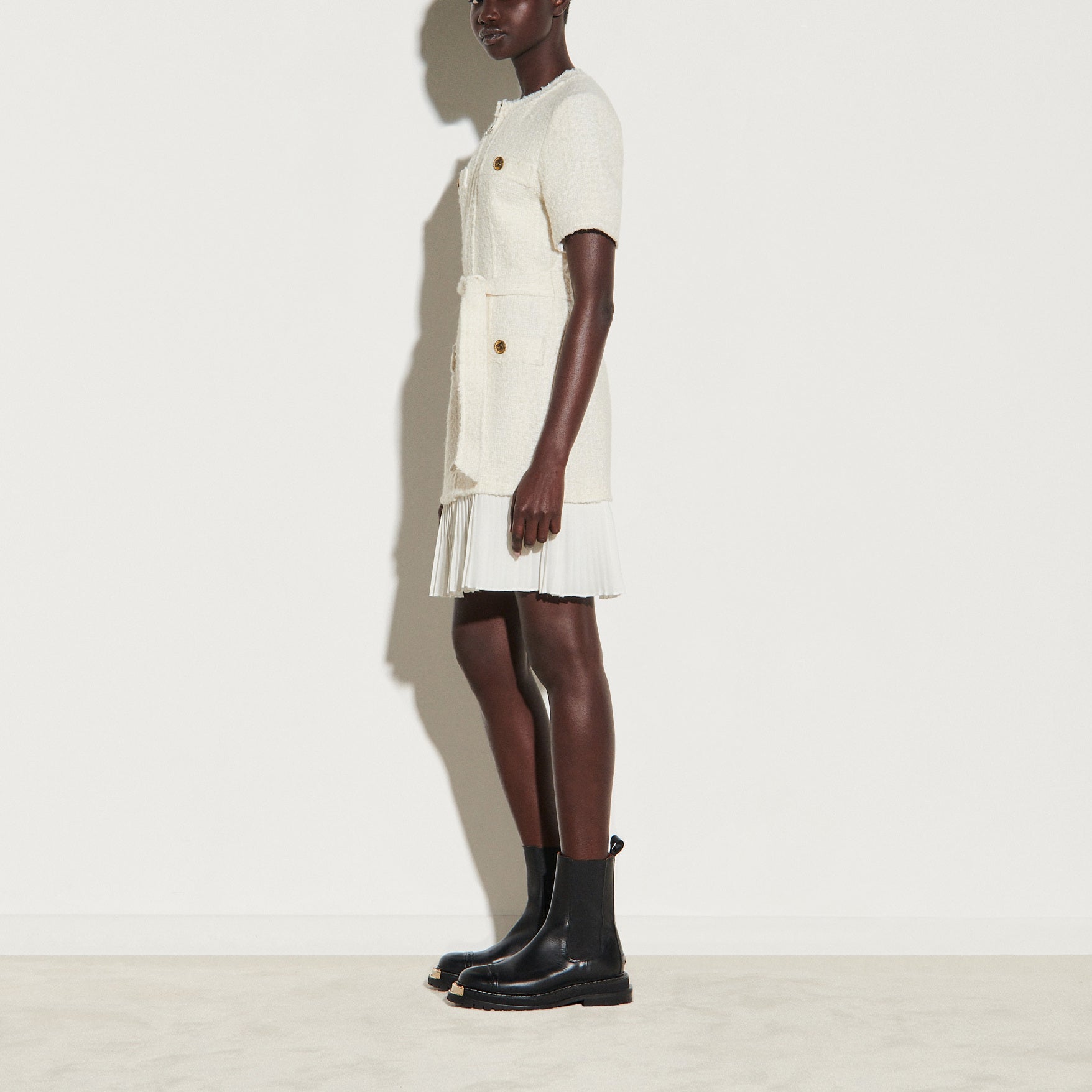 Robe Manteau en lainage effet tweed Sandro seconde main