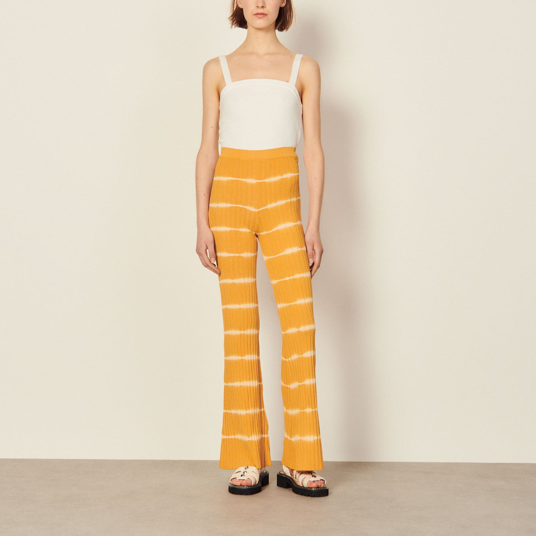 Pantalon tie and dye en Maille Sandro seconde main
