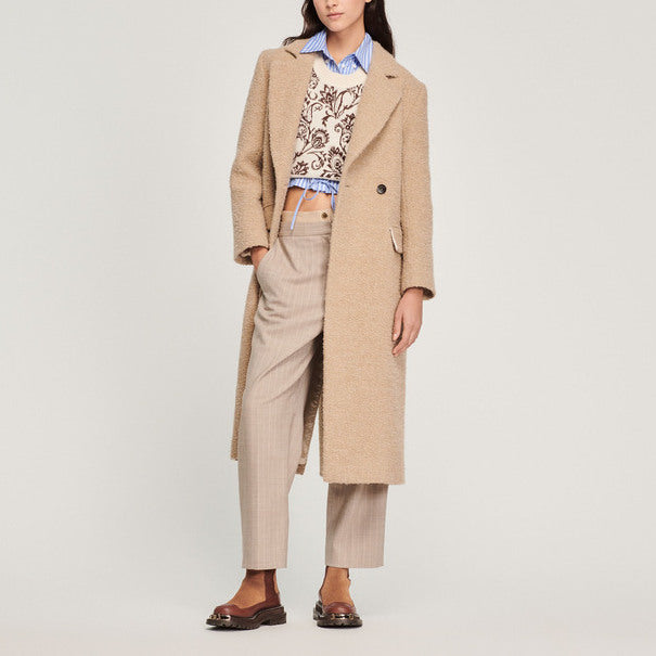 Manteau long à col tailleur Sandro seconde main