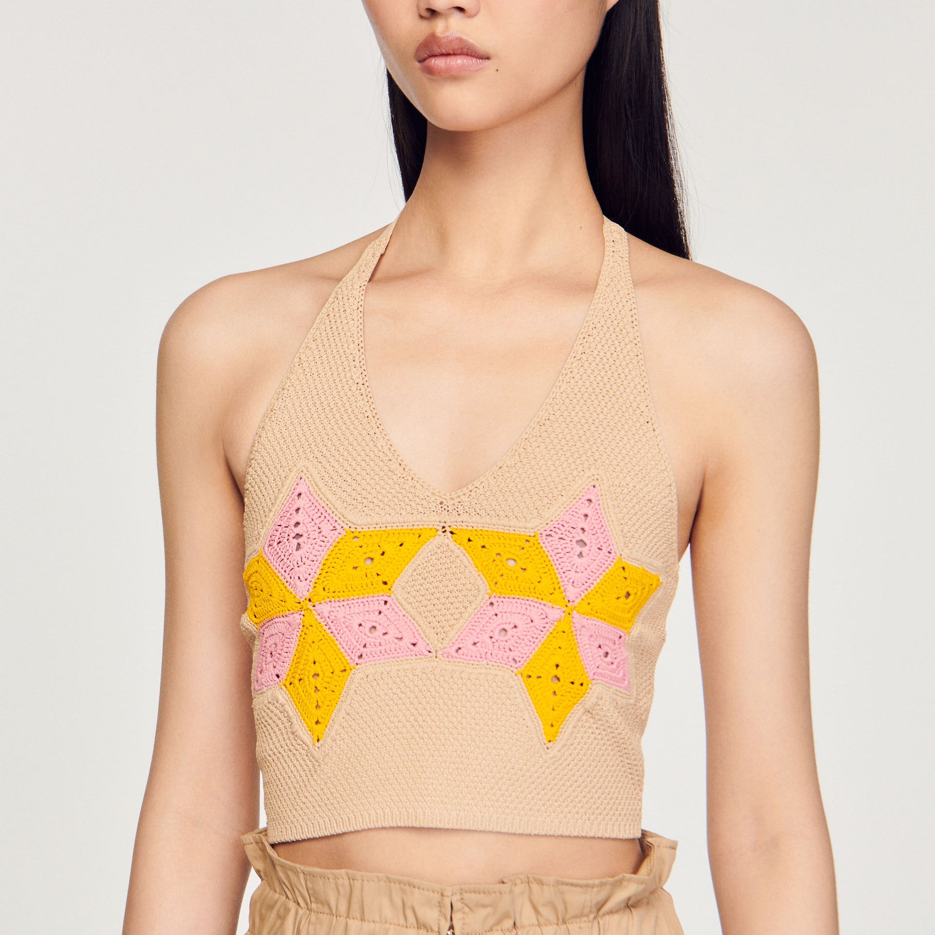 Top court en crochet Sandro seconde main