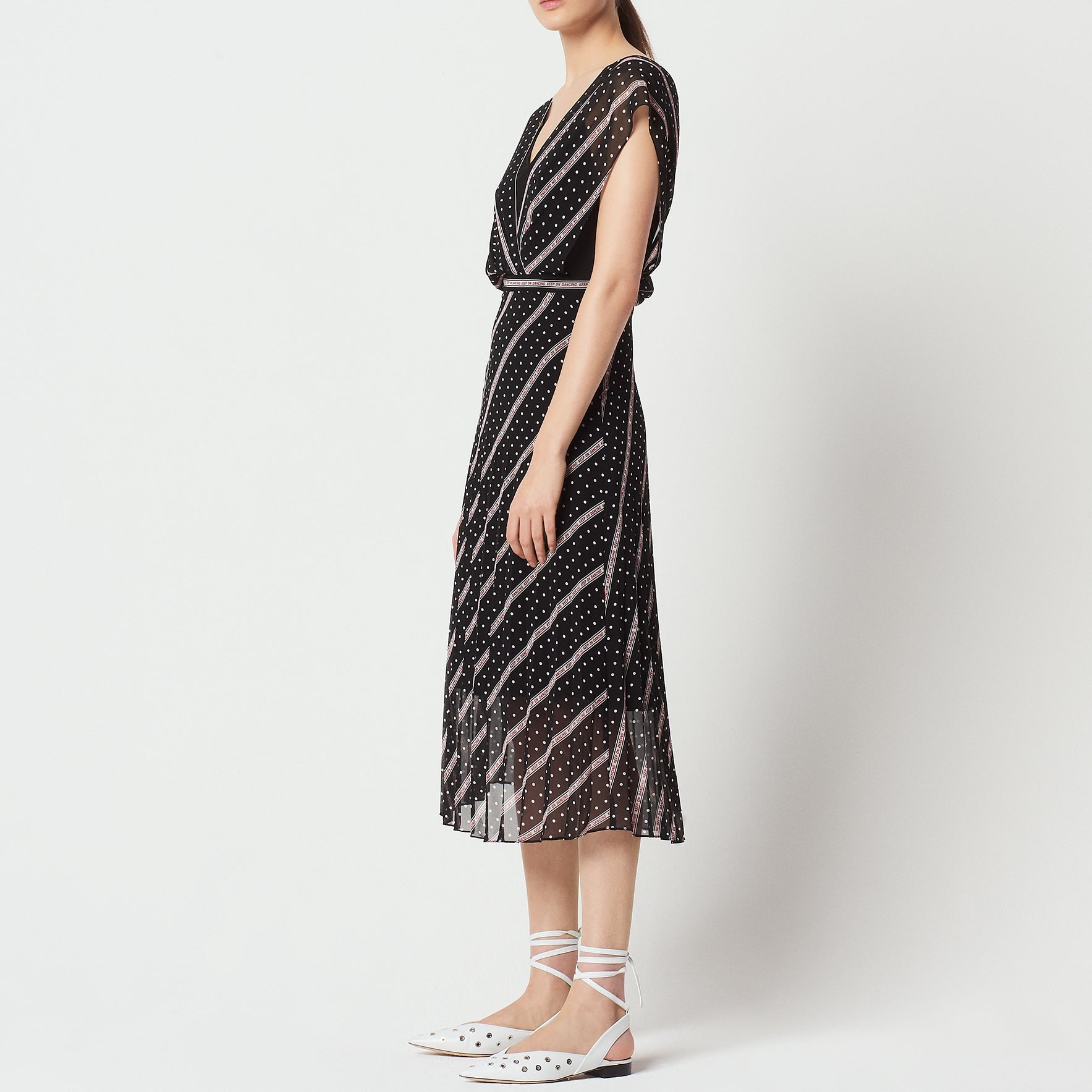 Robe longue imprimée Keep on Dancing Sandro seconde main