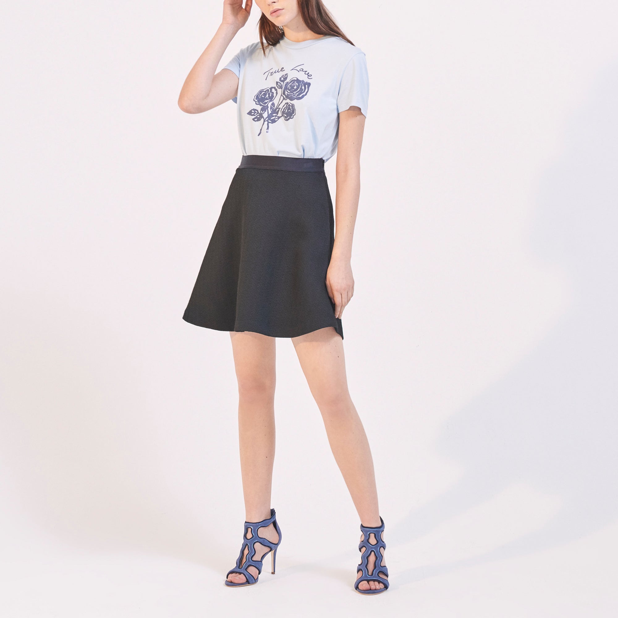 Jupe évasée et taille élastiquée Sandro seconde main