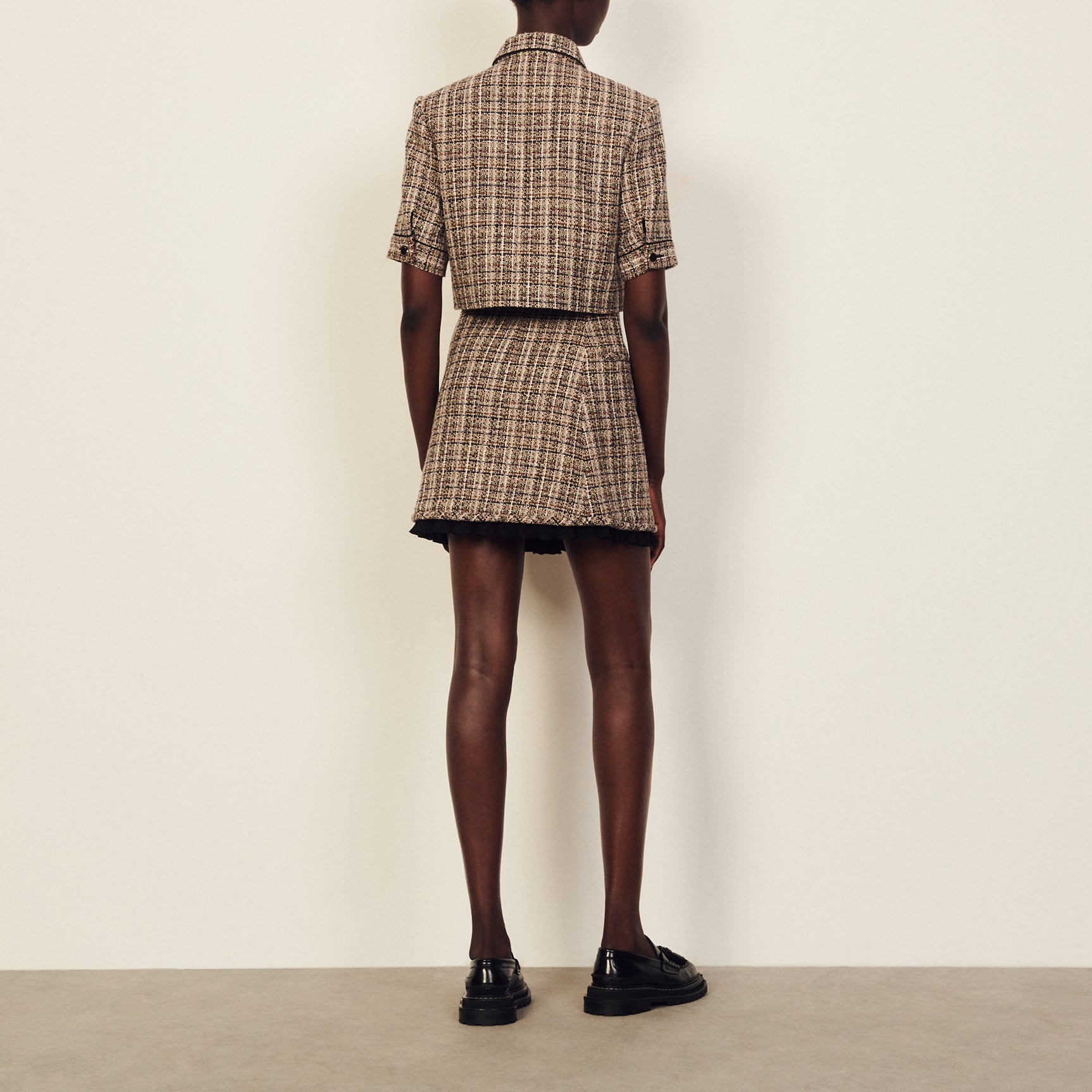 Jupe courte en tweed Sandro seconde main