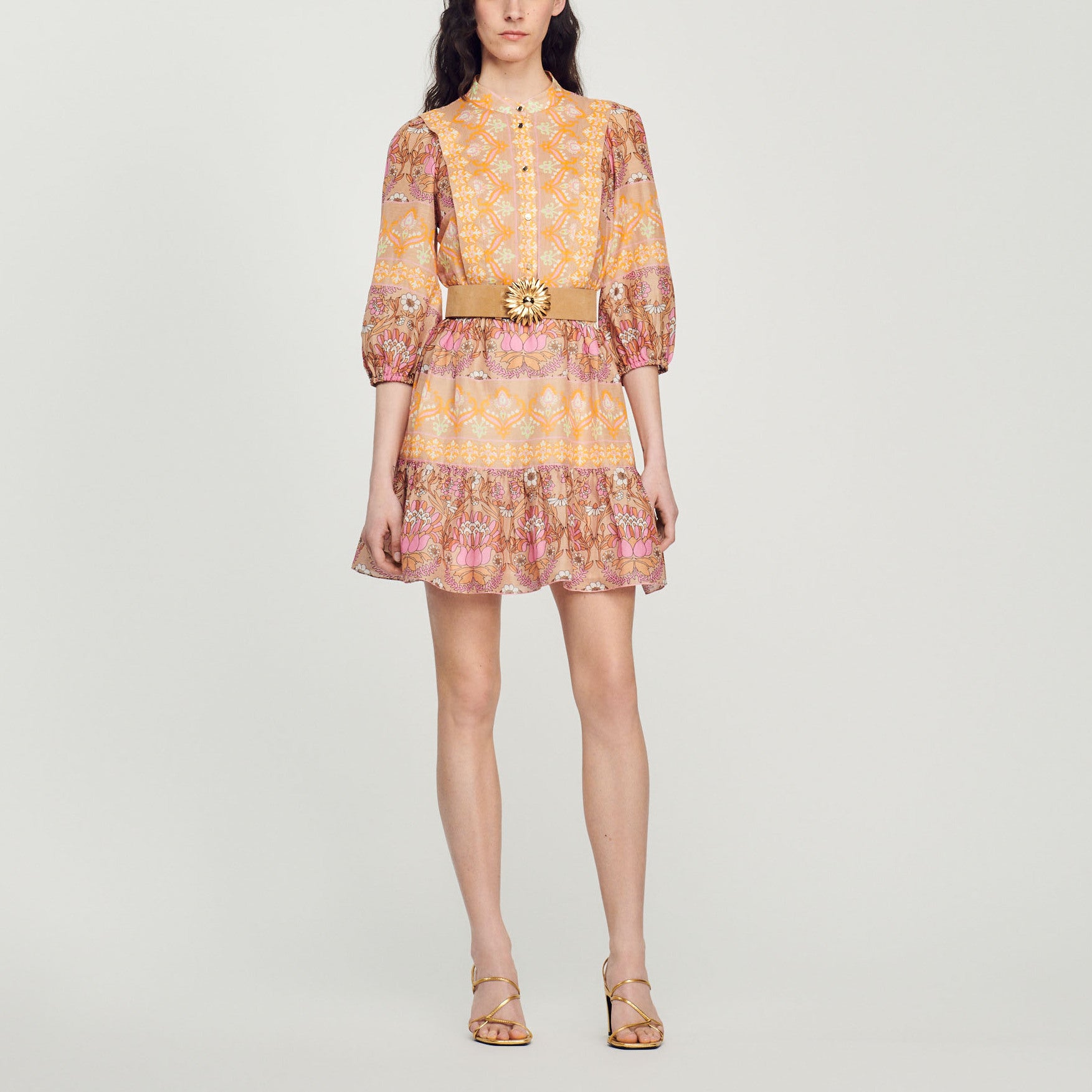 Robe courte imprimé mix foulard Sandro seconde main