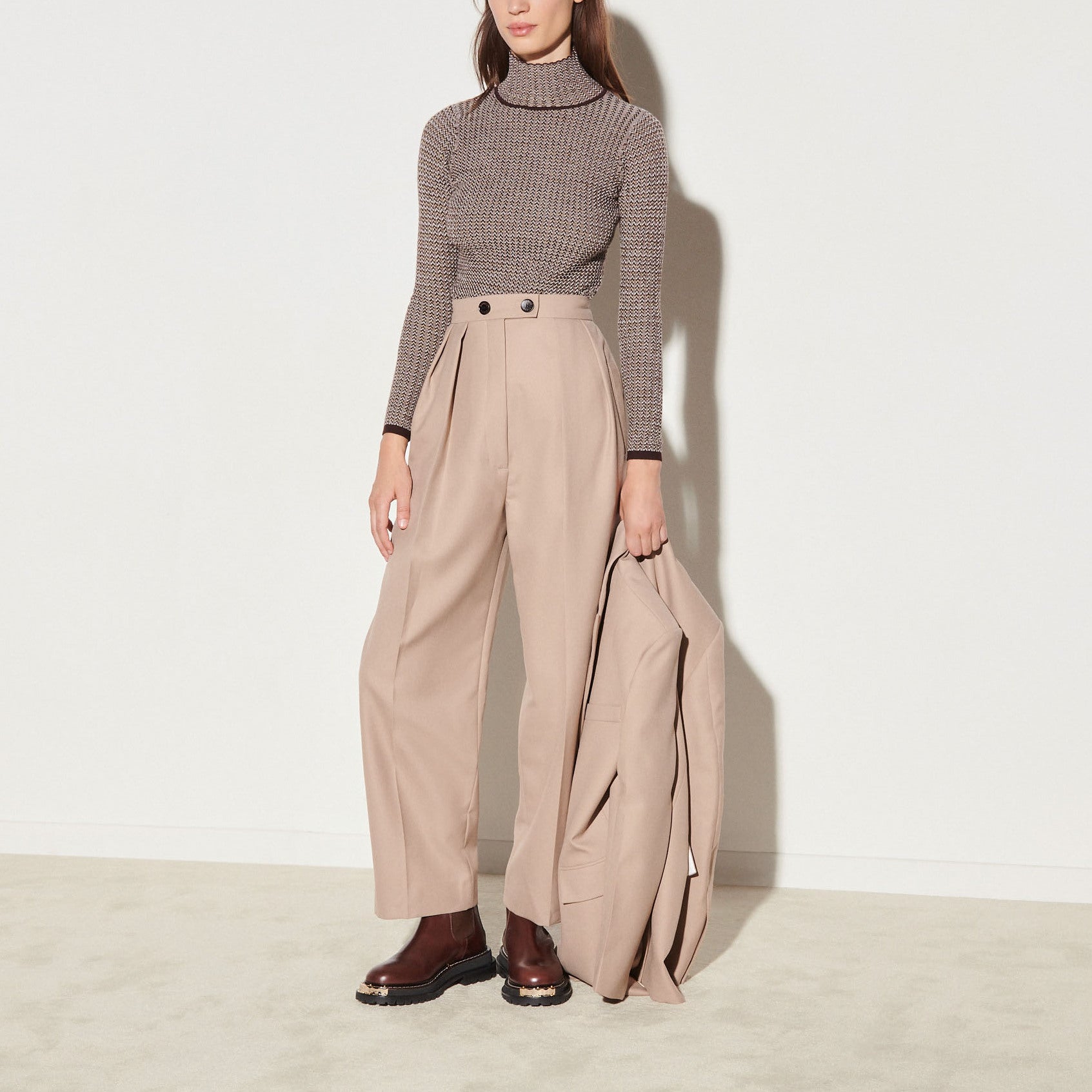 Pull en laine à col montant Sandro seconde main