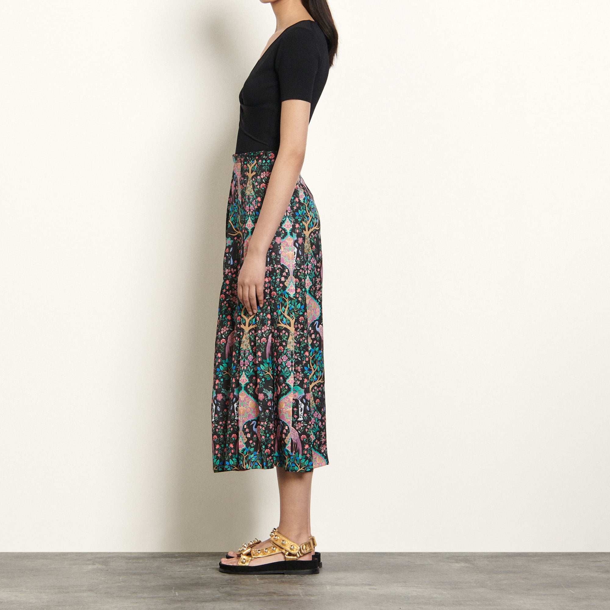 Jupe longue imprimée Sandro seconde main