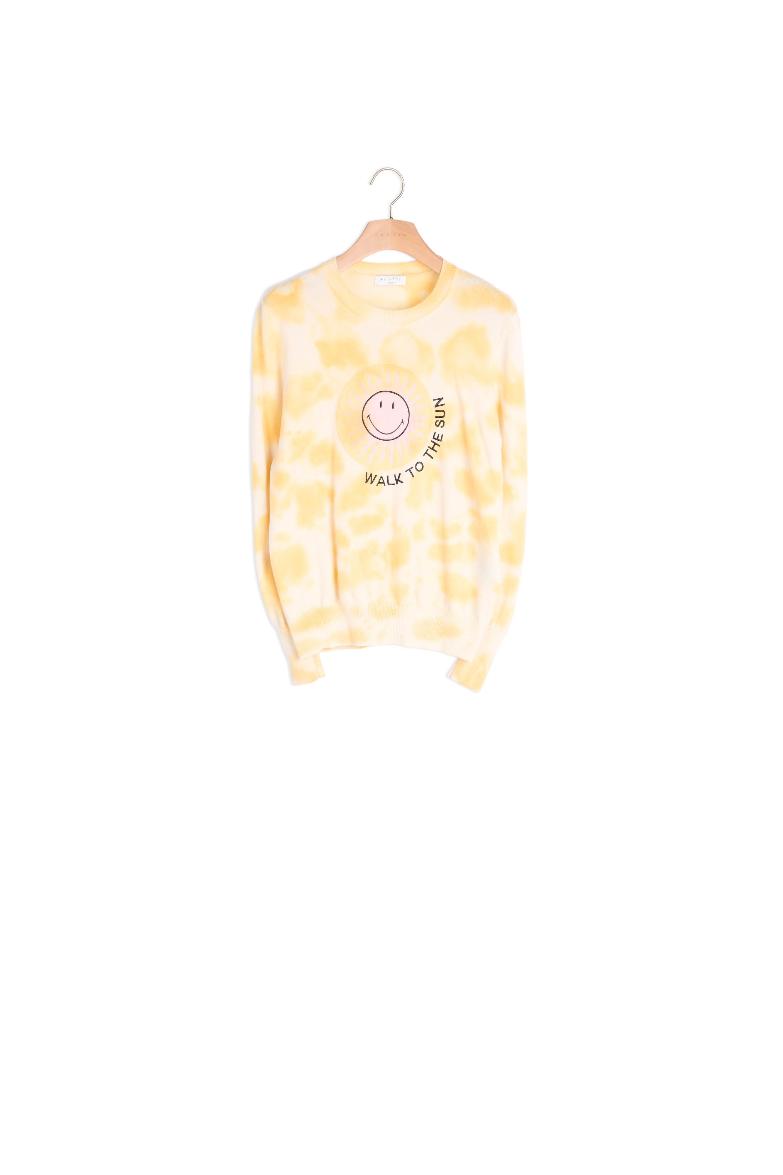 Smiley® Pull jacquard tie and dye Sandro seconde main