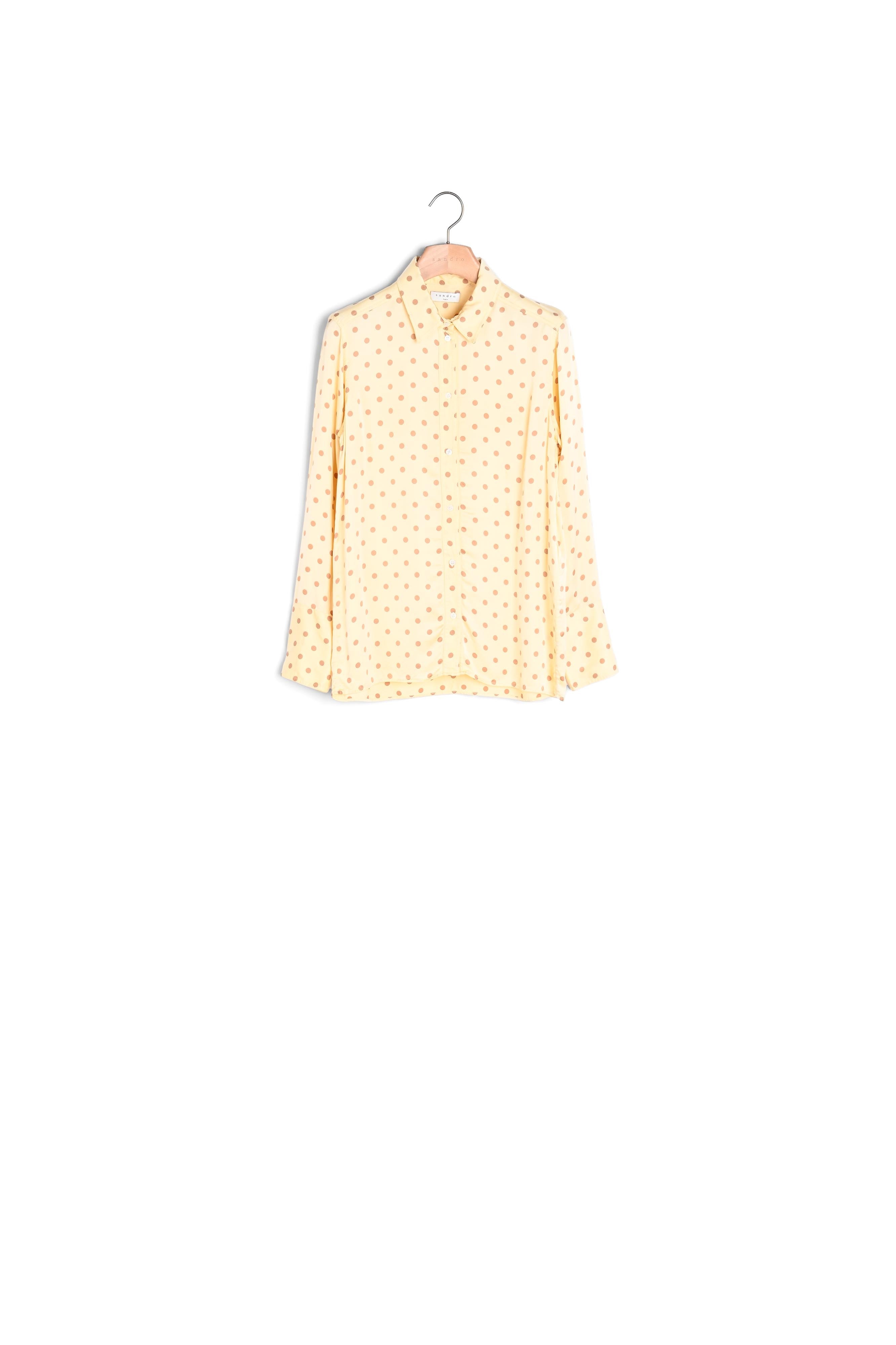 Chemise classique imprimée pois Sandro seconde main