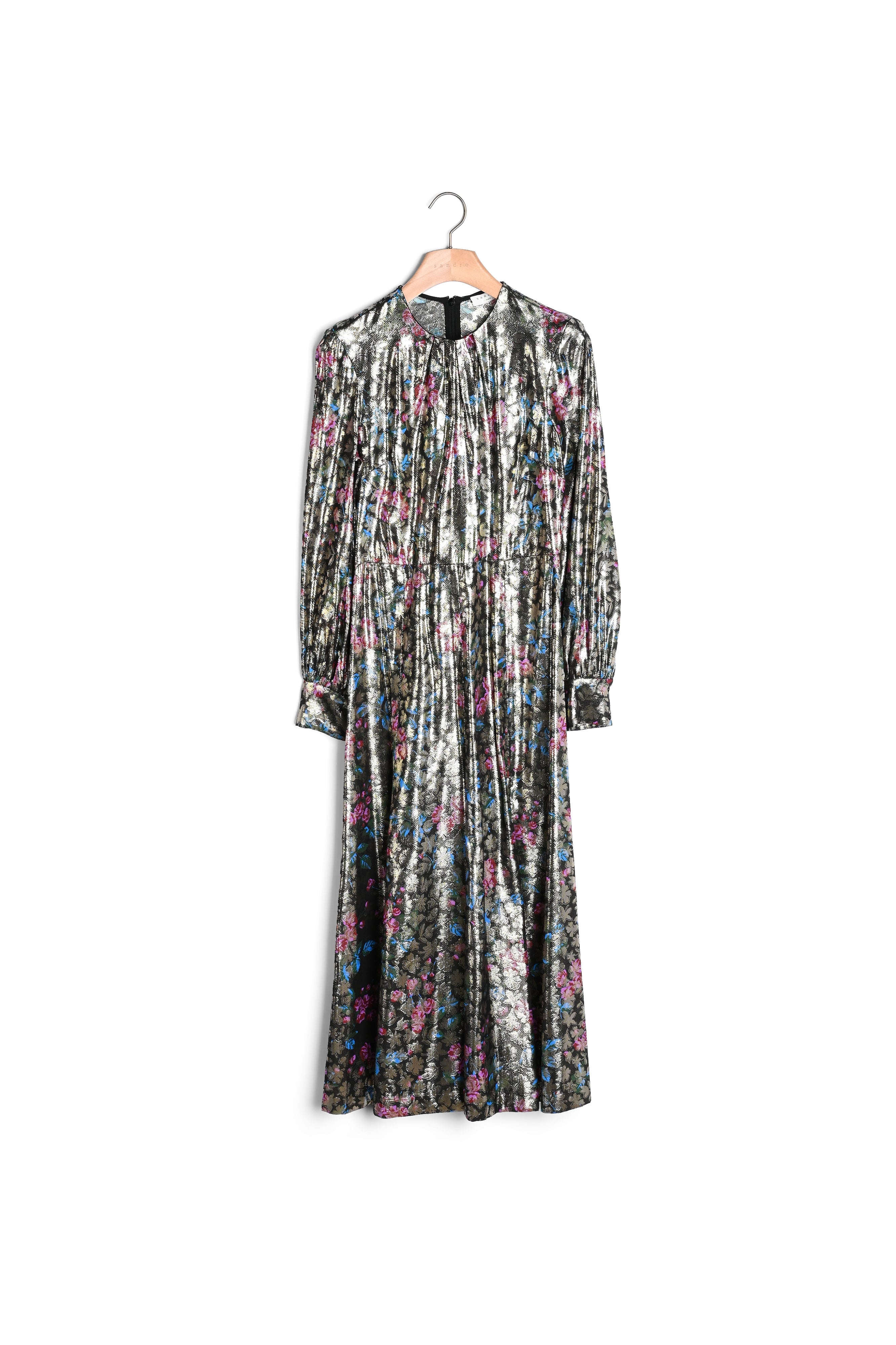 Robe longue en jacquard lurex Sandro seconde main