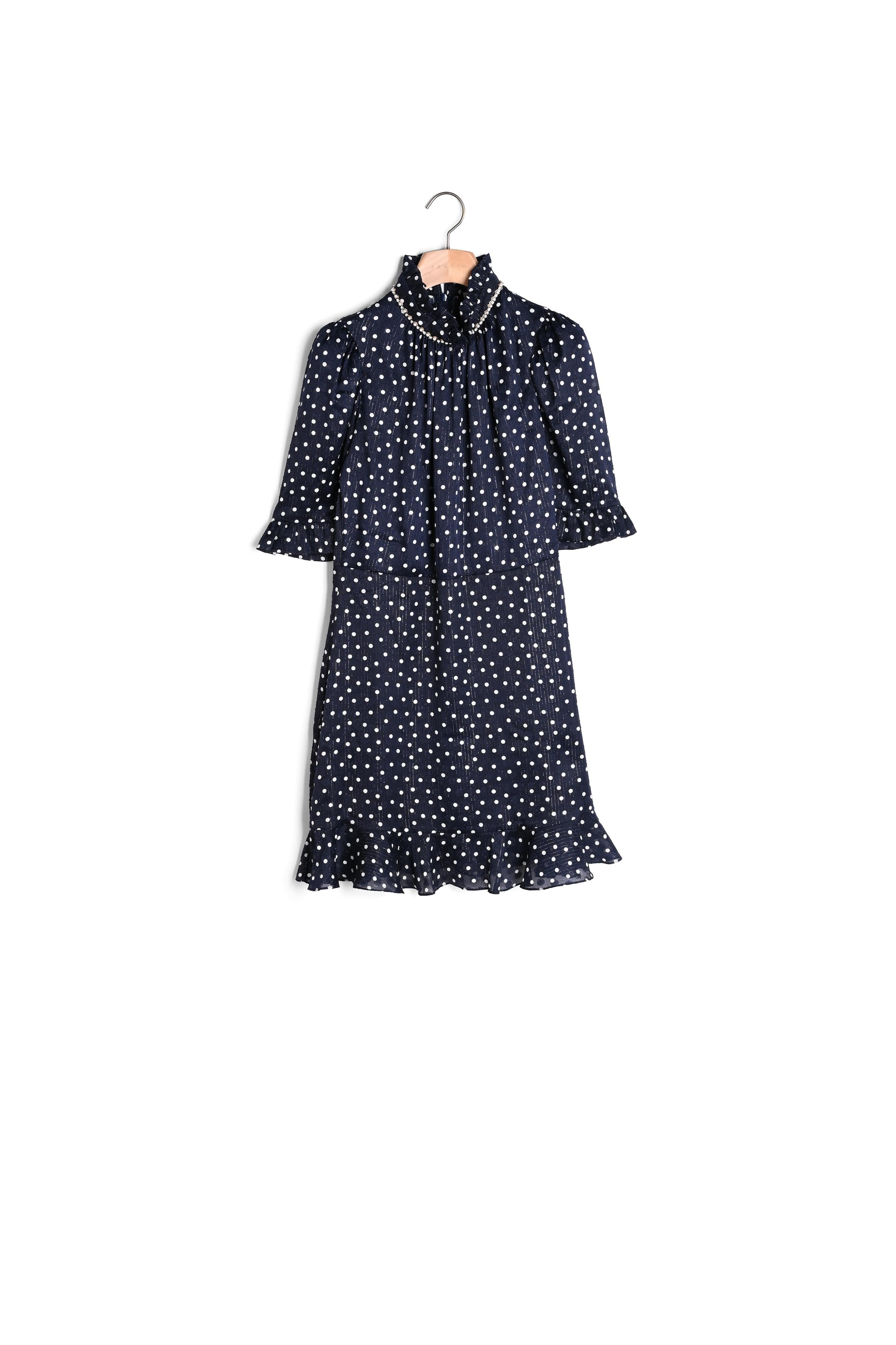 Robe Marine / Blanc Sandro seconde main