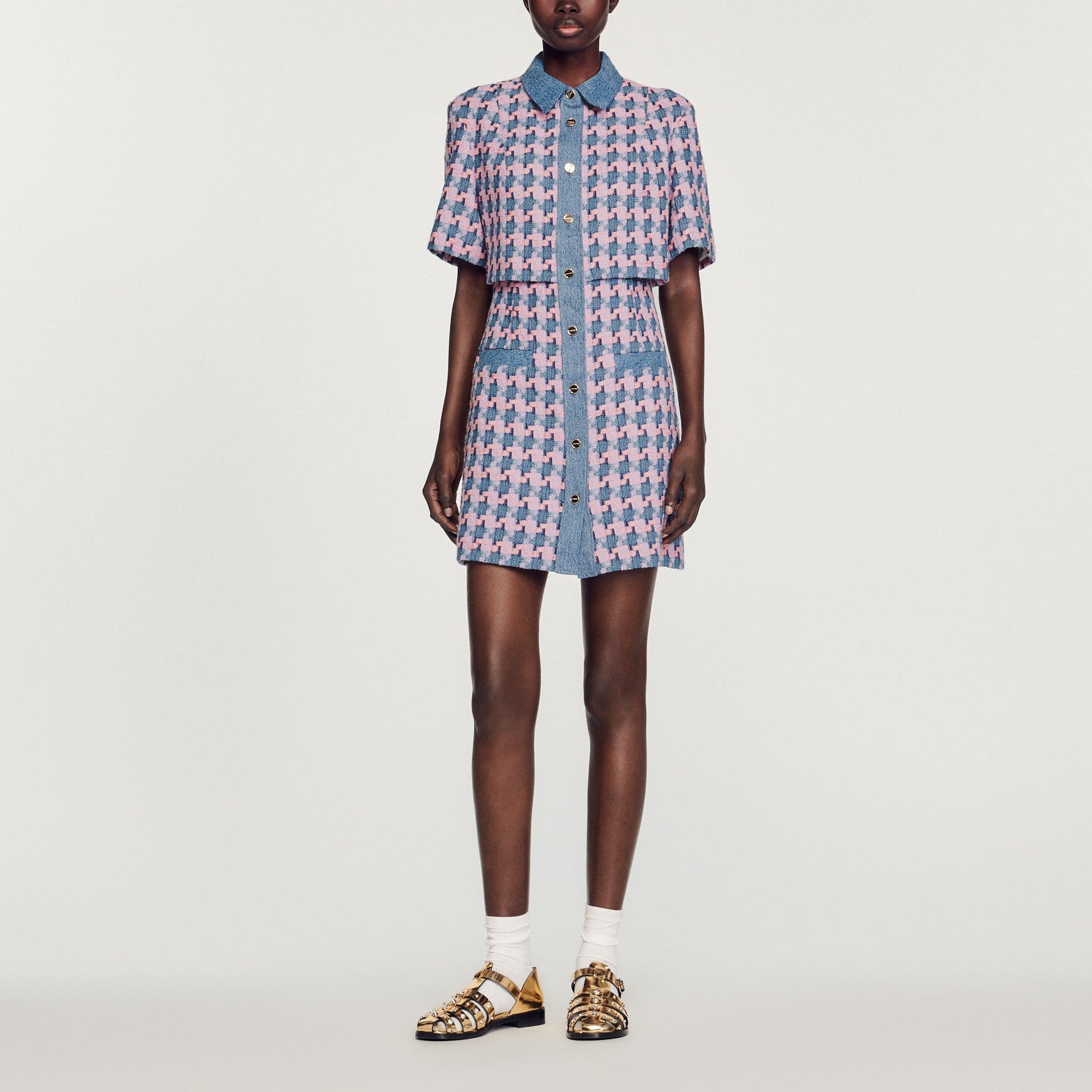 Robe en tweed Sandro seconde main