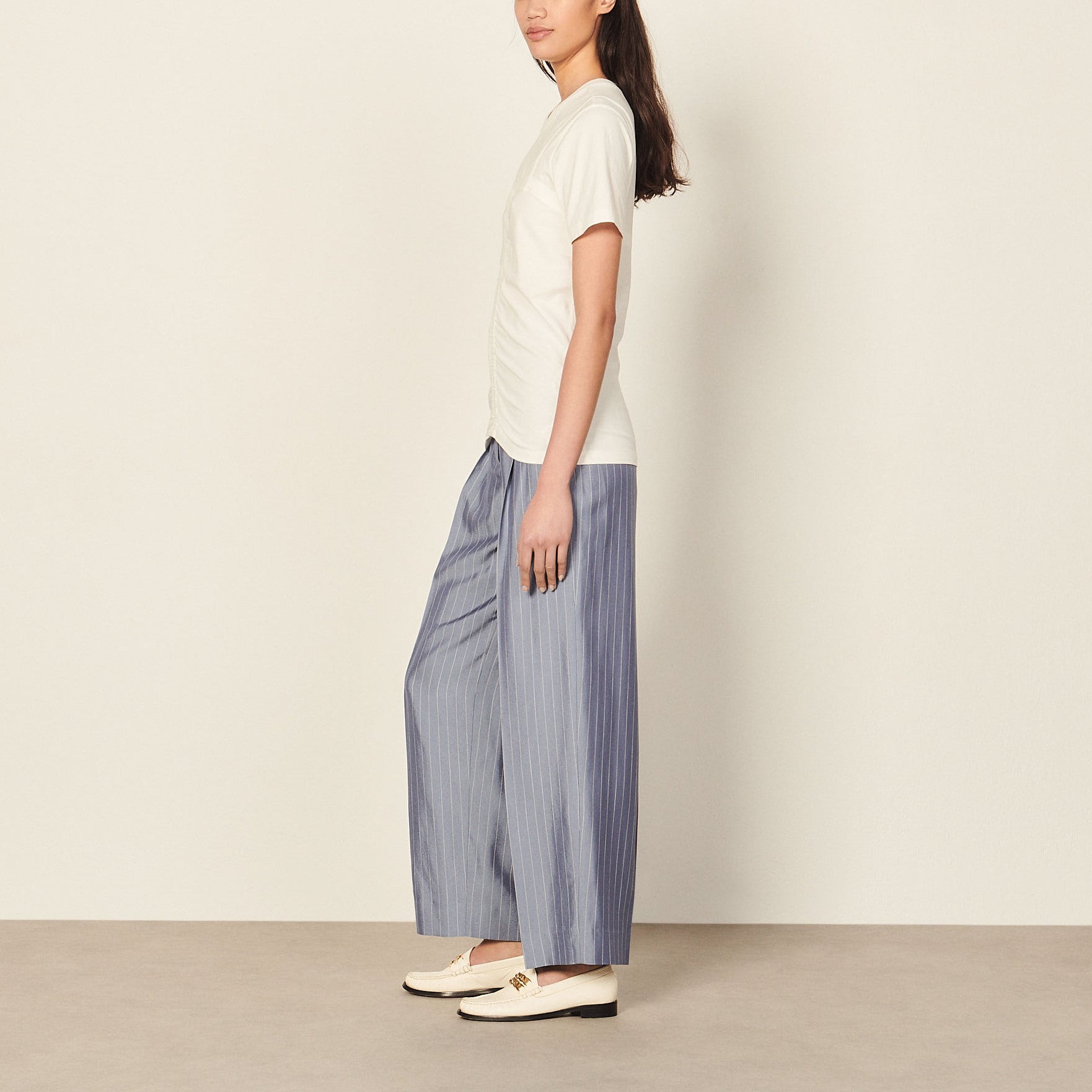 T-shirt façon corset Sandro seconde main