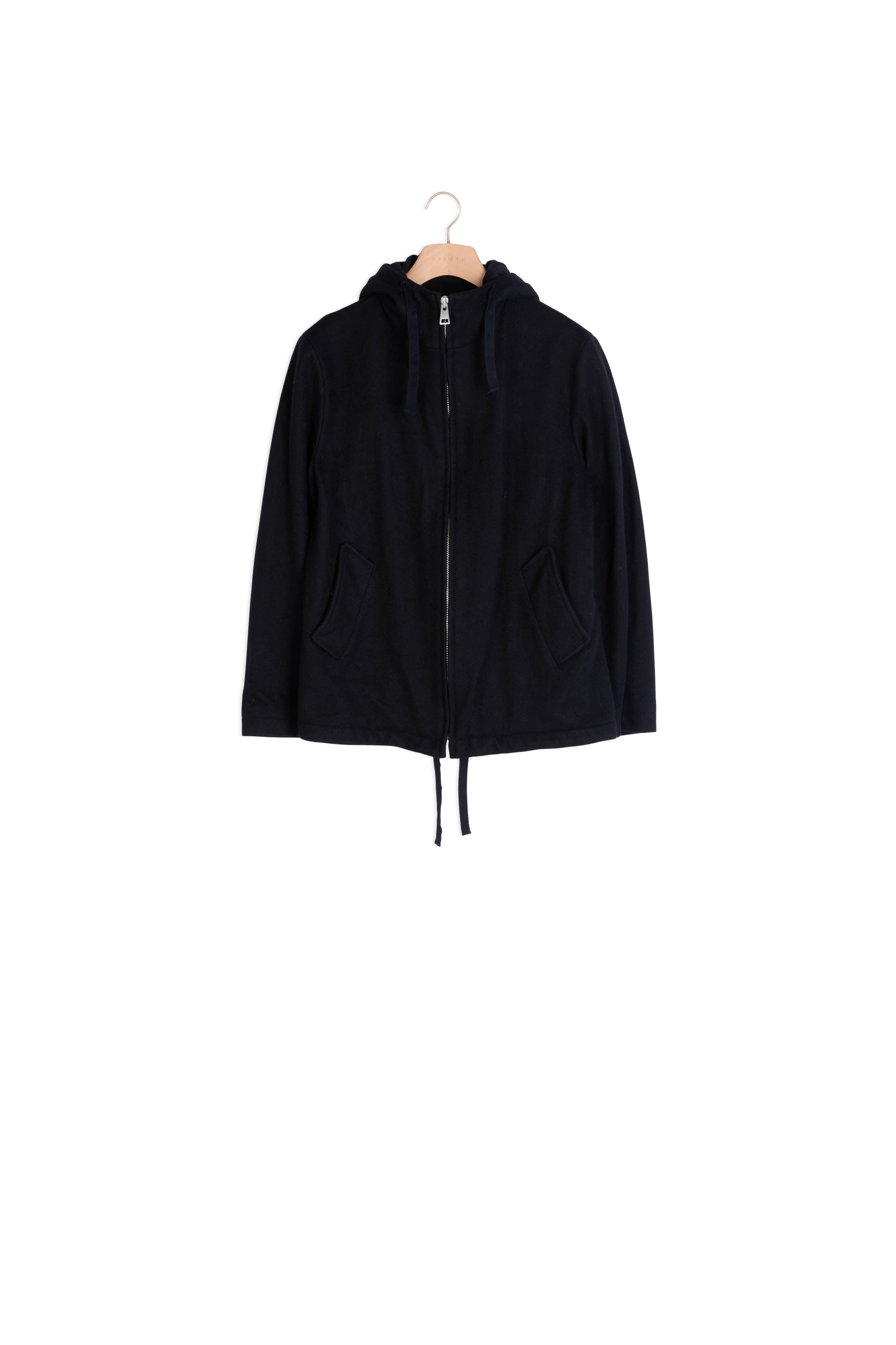 Manteau Noir Sandro seconde main