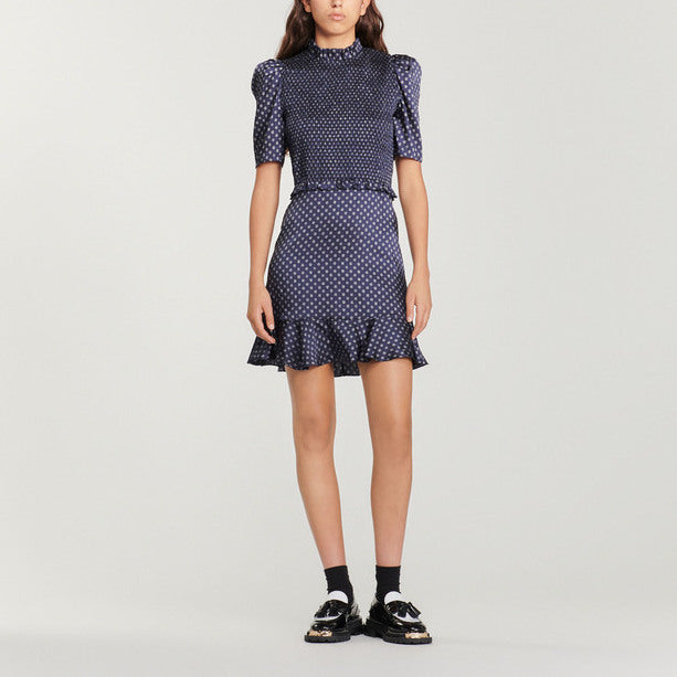 Robe courte à imprimé pois Sandro seconde main