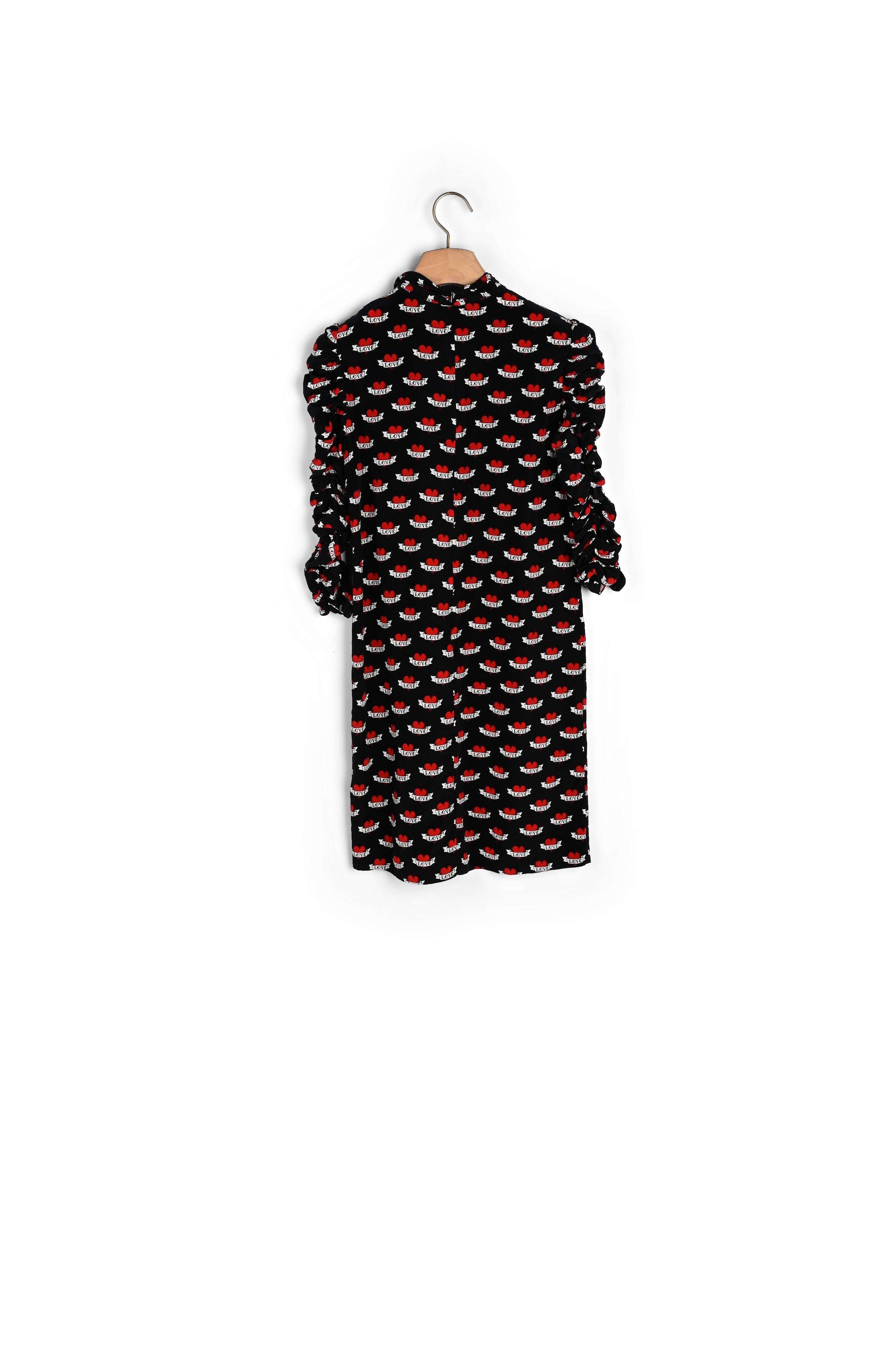 Robe en soie imprimé cœurs Sandro seconde main