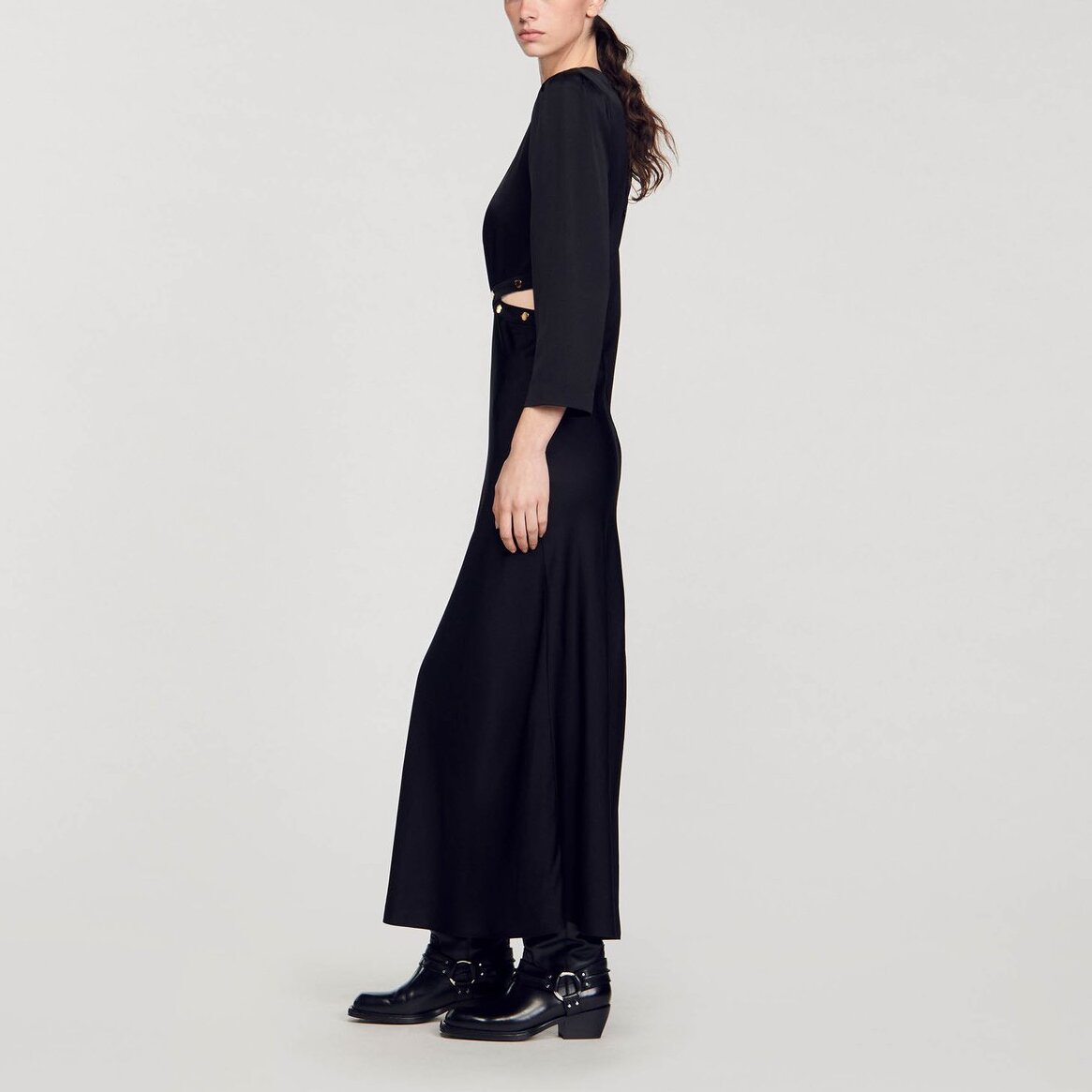 Robe longue satinée Sandro seconde main