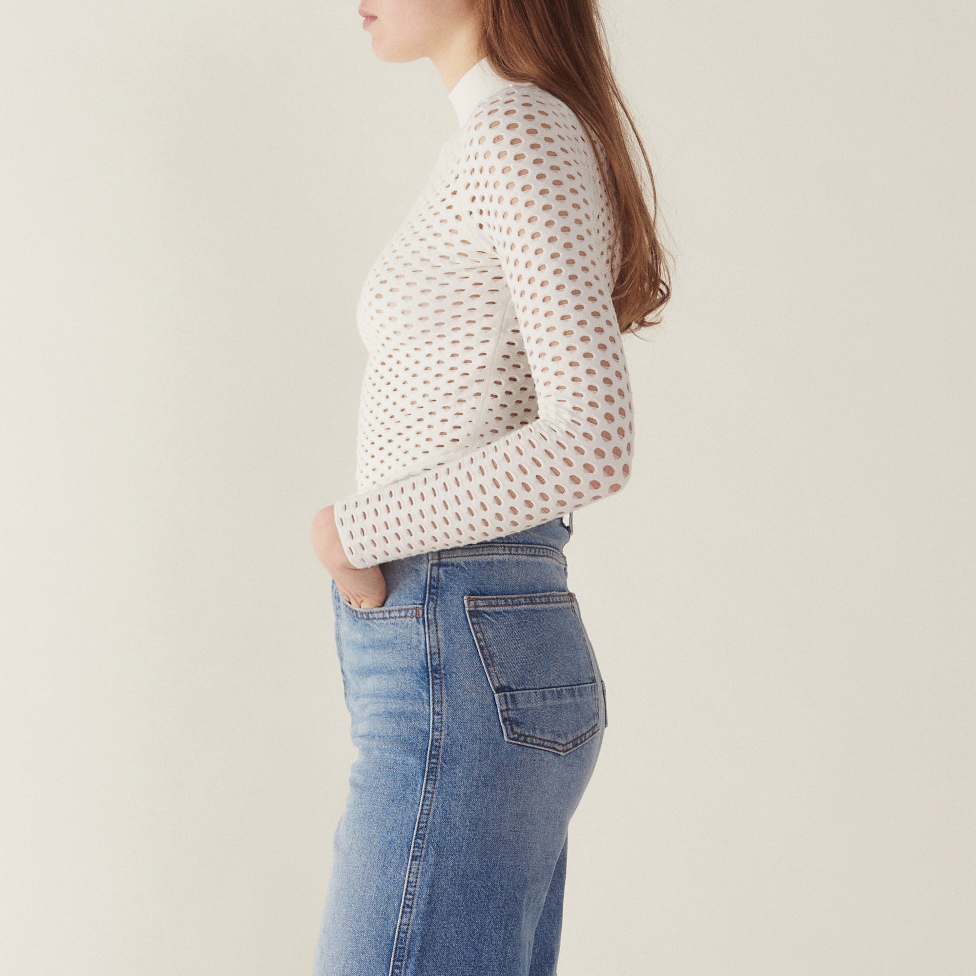 Pull manches longues résille Sandro seconde main