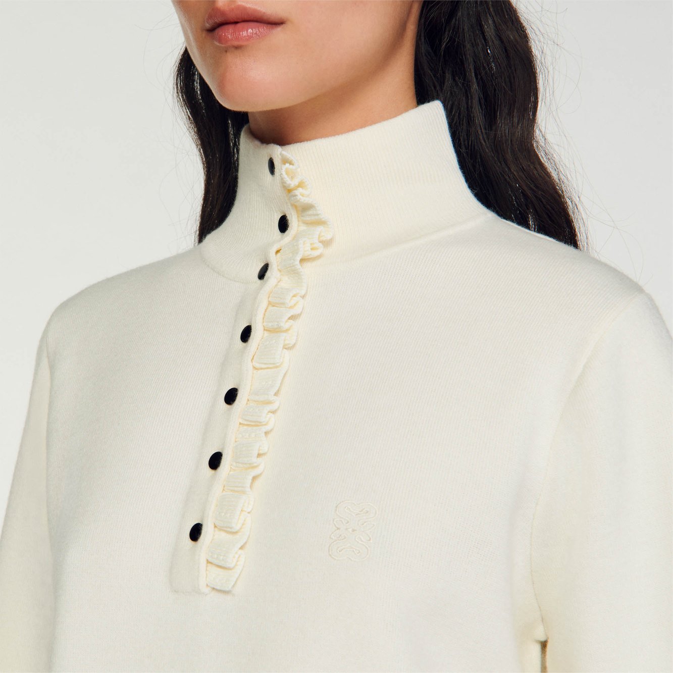 Pull à col montant Sandro seconde main