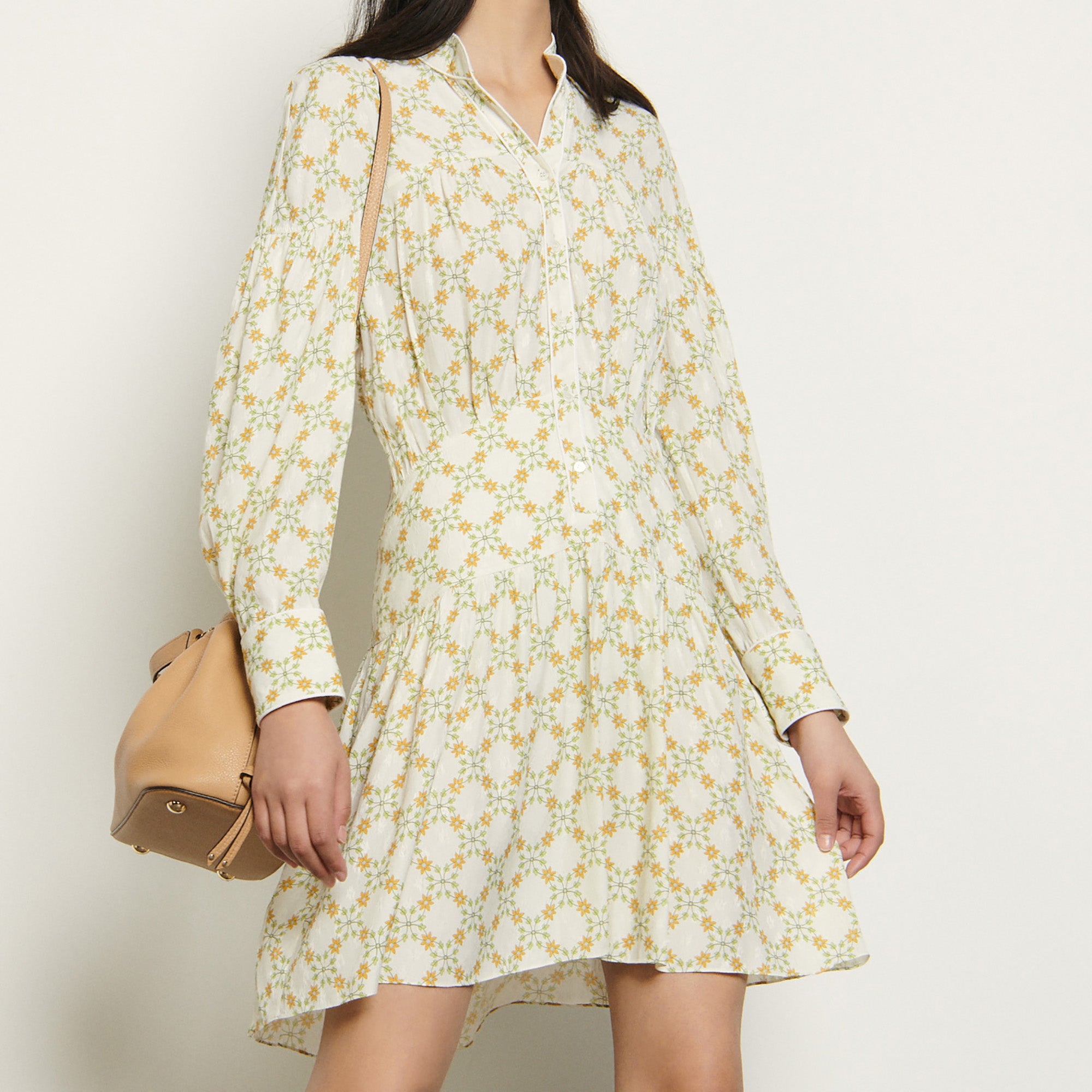 Robe courte en jacquard imprimé Sandro seconde main