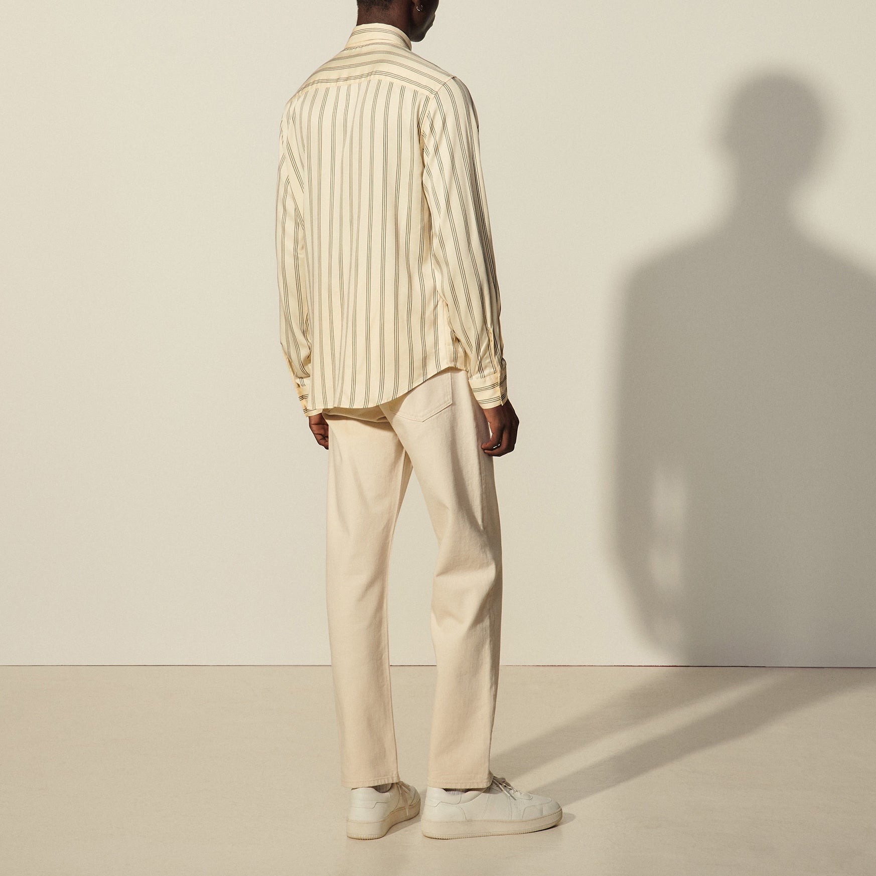 Chemise fluide à rayures tissées Sandro seconde main